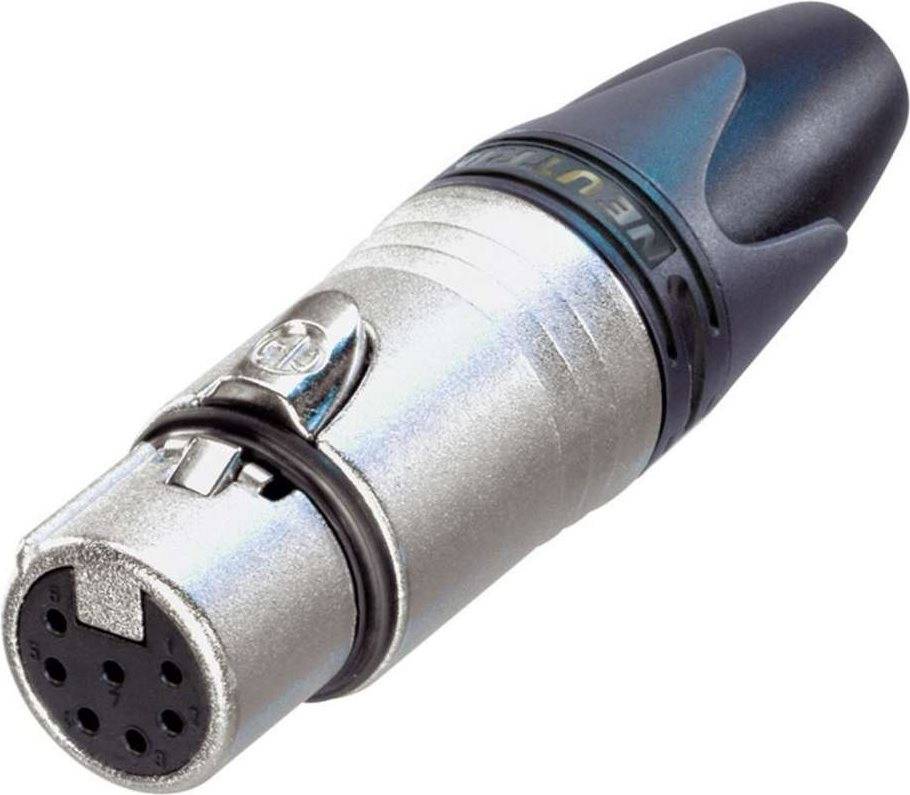 Neutrik XLR-Steckverbinder Buchse, gerade Polzahl: 7 Silber NC7FXX 1 St