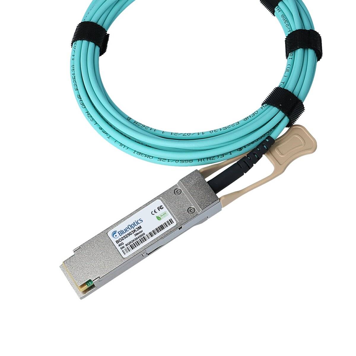BLUEOPTICS - AFBR-7QER07Z kompatibles BlueOptics AOC QSFP BO252503K7M
