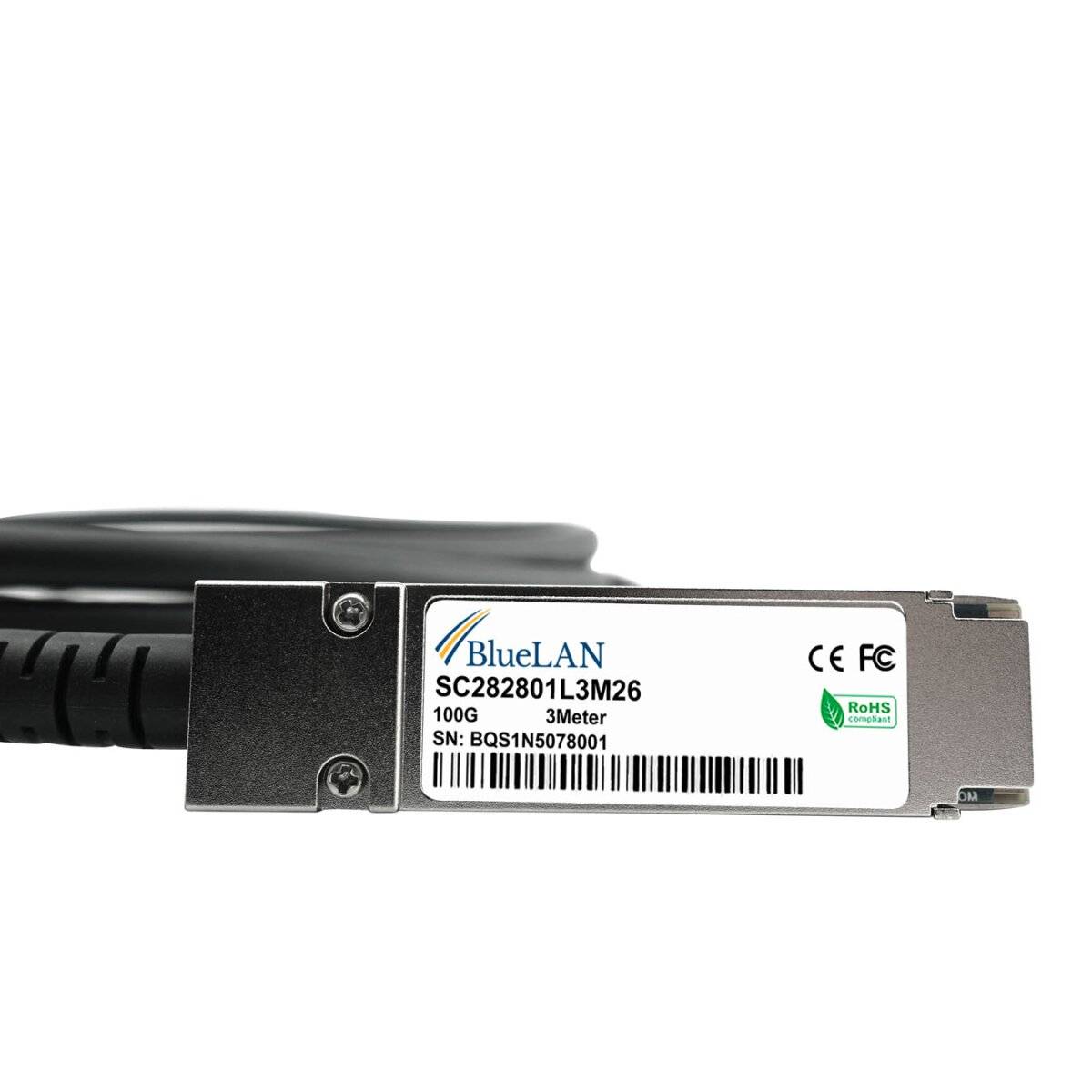Alcatel-Lucent QSFP-100G-C1M kompatibles BlueLAN DAC QSFP28 SC282801L1M30