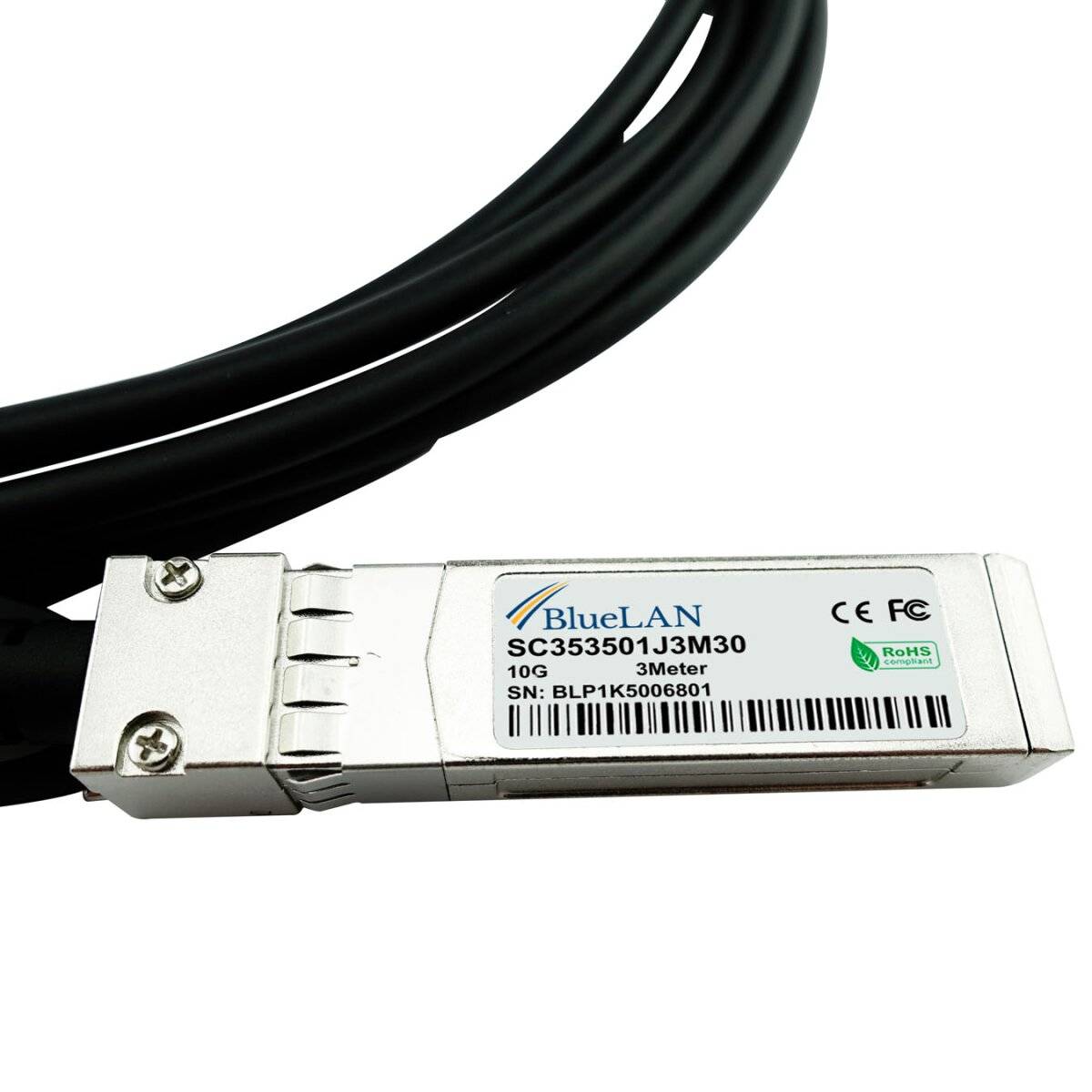 BLUEOPTICS - Aruba J9283D kompatibles BlueLAN DAC SFP+ SC353501J3M30