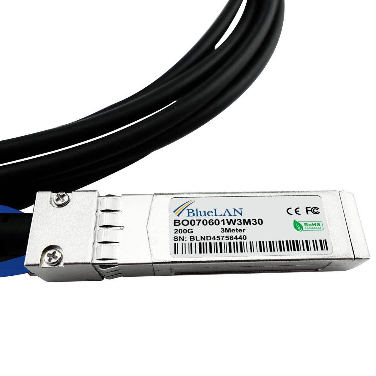 HPE P06248-B21 kompatibles BlueLAN QSFP56 DAC BO070601W1M30
