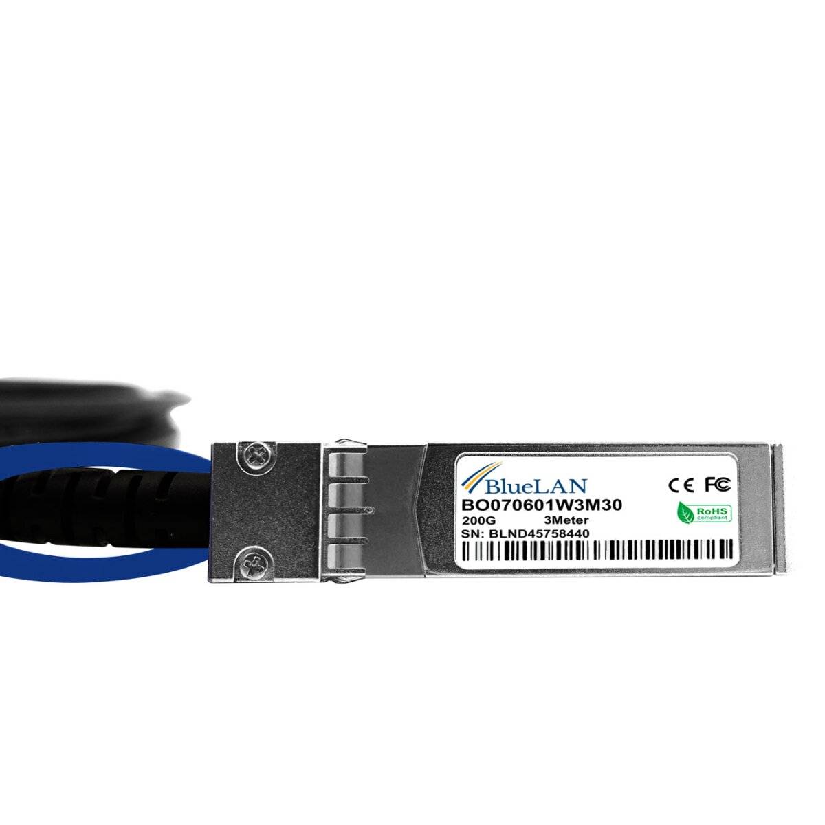 HPE P06248-B21 kompatibles BlueLAN QSFP56 DAC BO070601W1M30