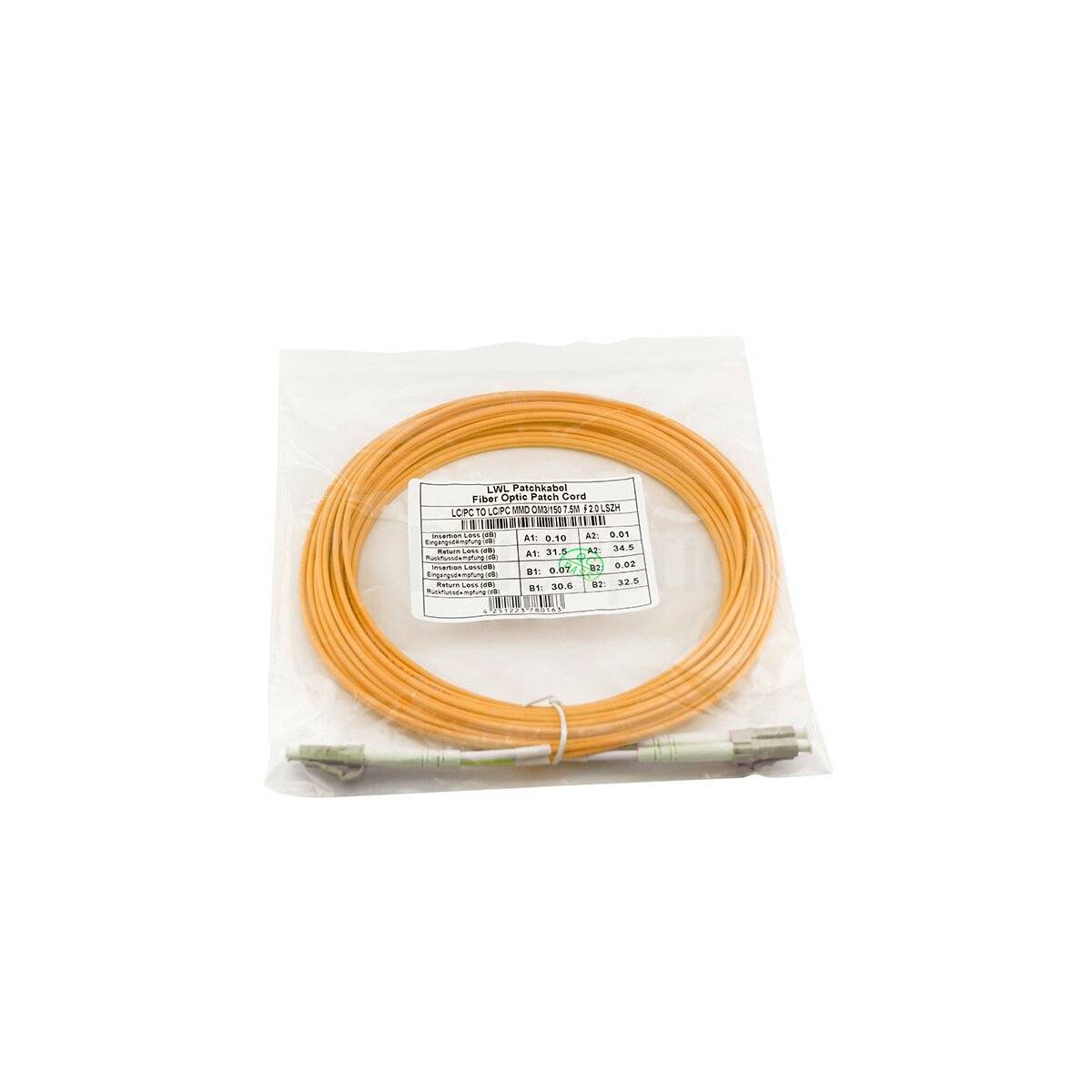 Dell 470-10694 kompatibles LC-LC Multimode OM2 Patchkabel 3 Meter