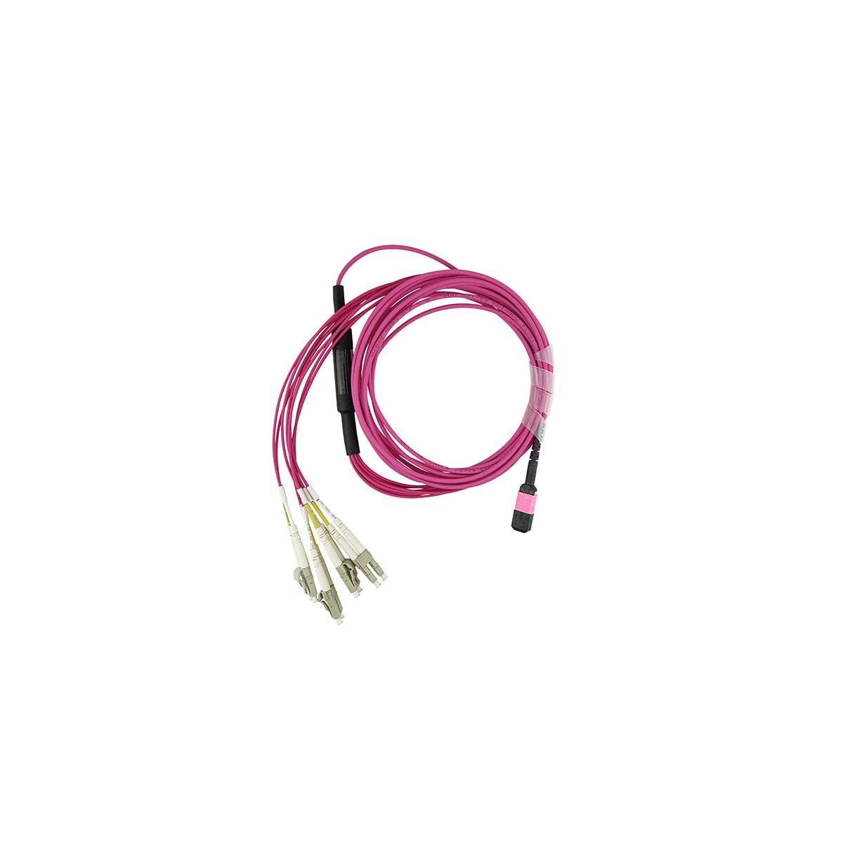 BLUEOPTICS - LWL MTP/4xLC Breakout Kabel OM4 7.5 Meter