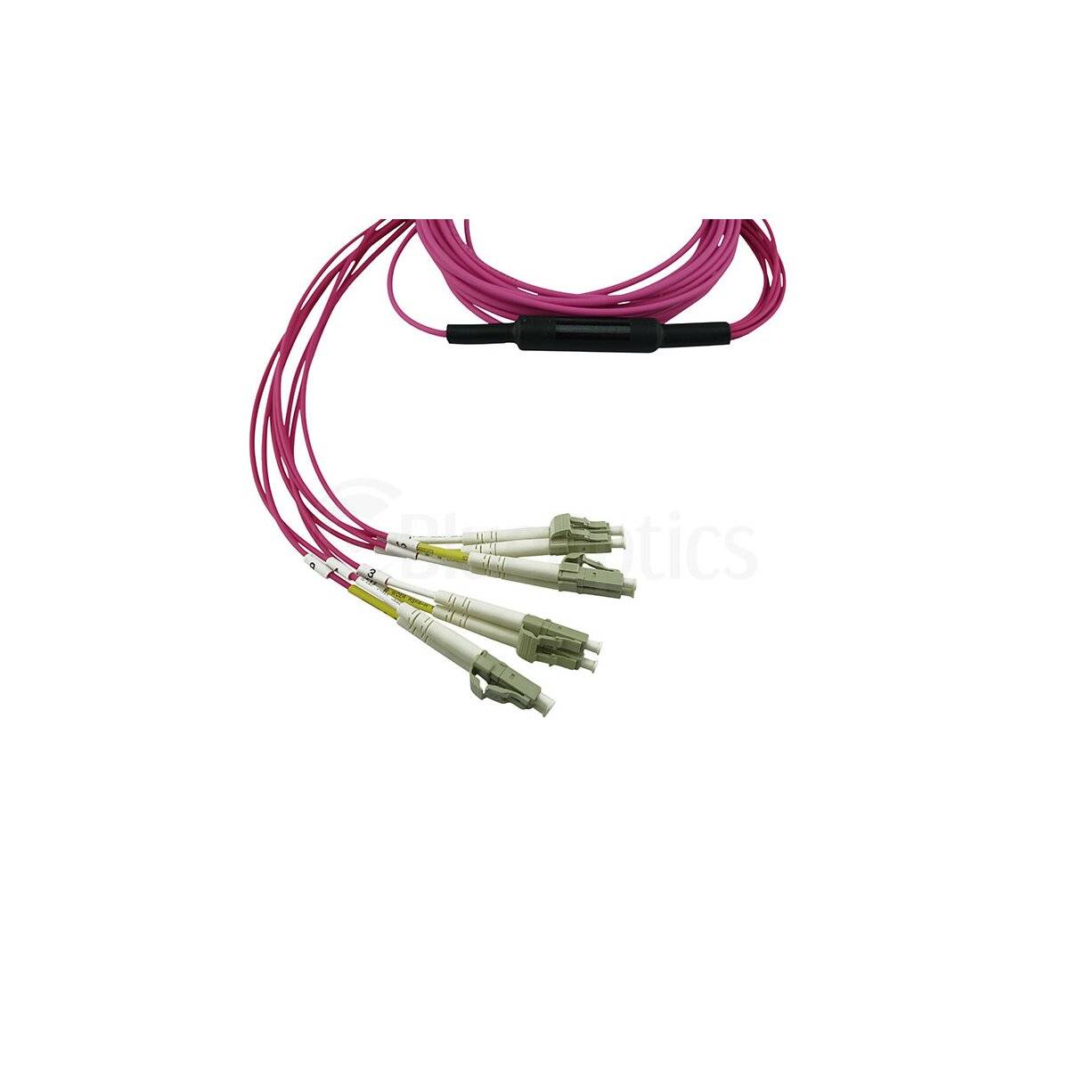 BLUEOPTICS - LWL MPO/4xLC Breakout Kabel OM4 3 Meter