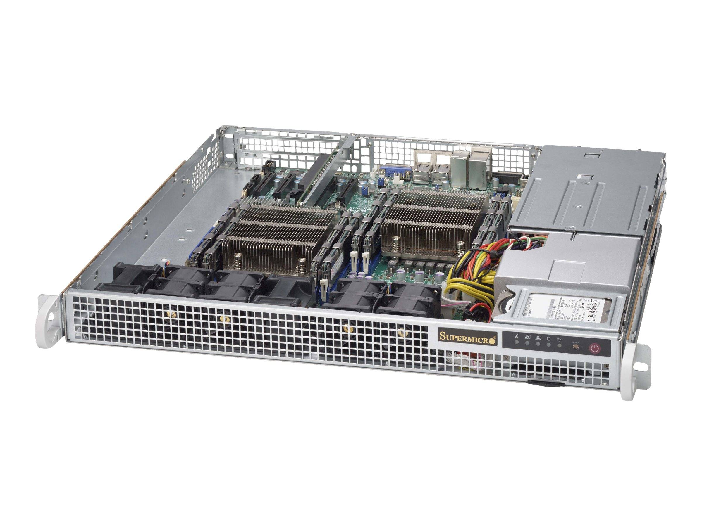 Supermicro SC514 R407C - Rack-Montage - 1U - E-ATX - SATA/SAS - nicht Hot-Swap-f