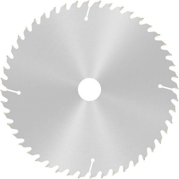 Kreissägeblatt mit scharfen Zähnen, verwendet zum Schneiden von Holz oder Metall.