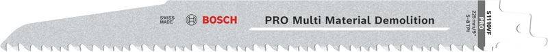 Eine graue gezackte Oberfläche, die in fetten schwarzen Buchstaben 'PRO MO' in der Mitte zeigt.