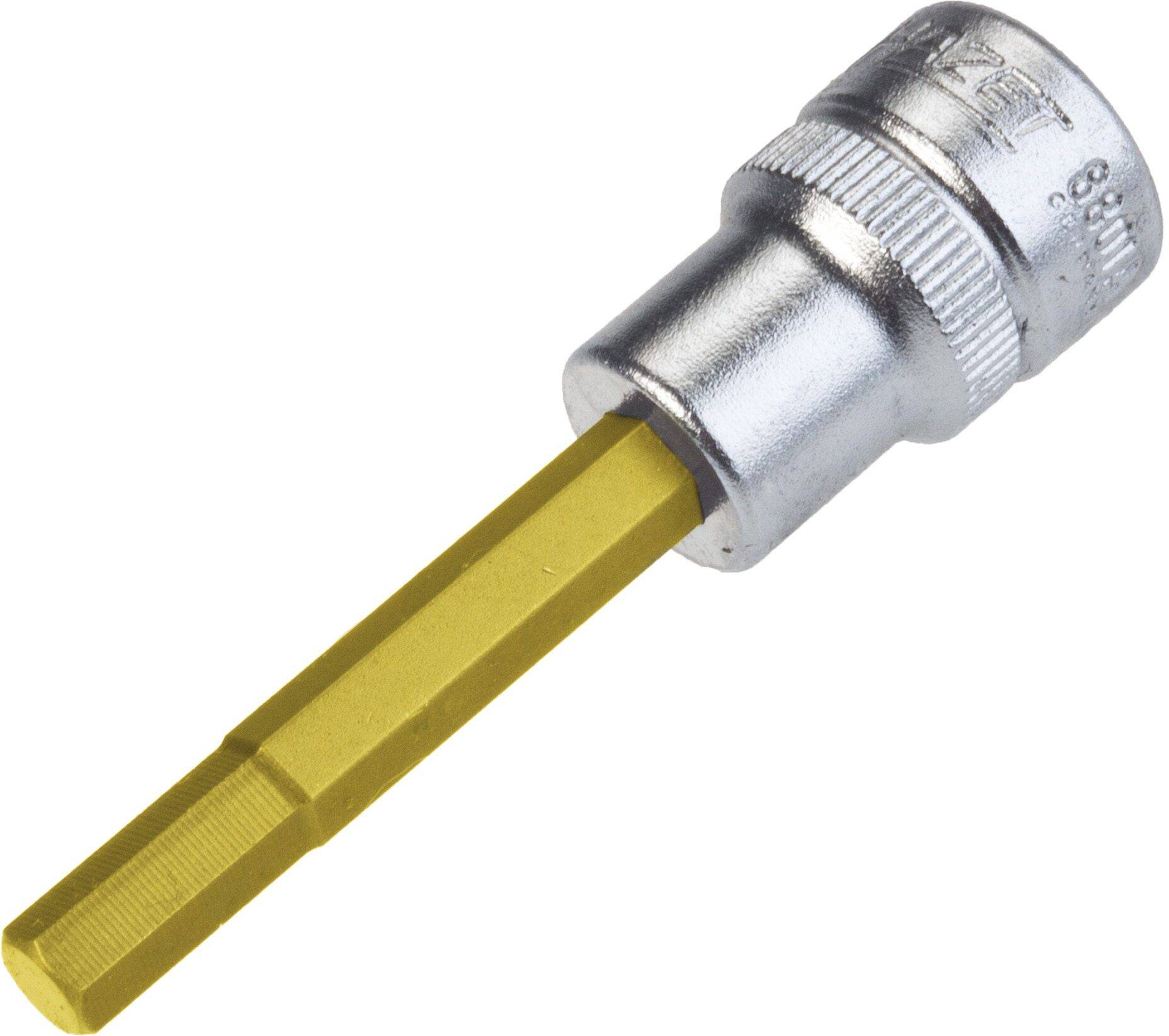HAZET Schraubendreher-Steckschlüsseleinsatz 8801A-7/32 ∙ Vierkant hohl 10 mm (3/8 Zoll) ∙ Innen Sechskant Profil ∙ 7⁄32