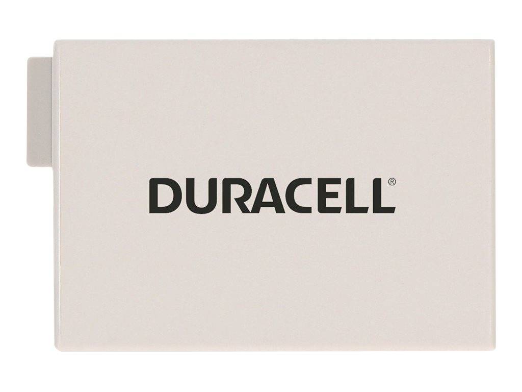 Duracell Akku-Batteriepaket mit Seitenstecker, Vorderansicht auf weißem Hintergrund.