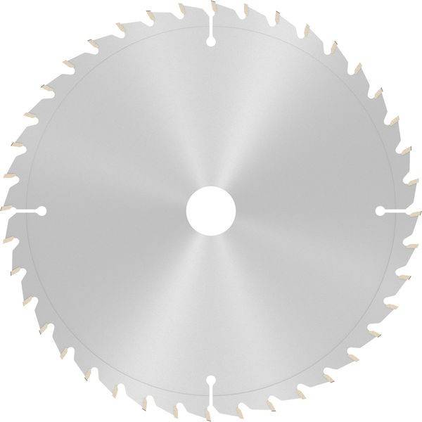Eine Kreissägeblatt mit scharfen, gleichmäßig angeordneten Zähnen an seinem Rand, verwendet zum Schneiden von Holz und anderen Materialien.