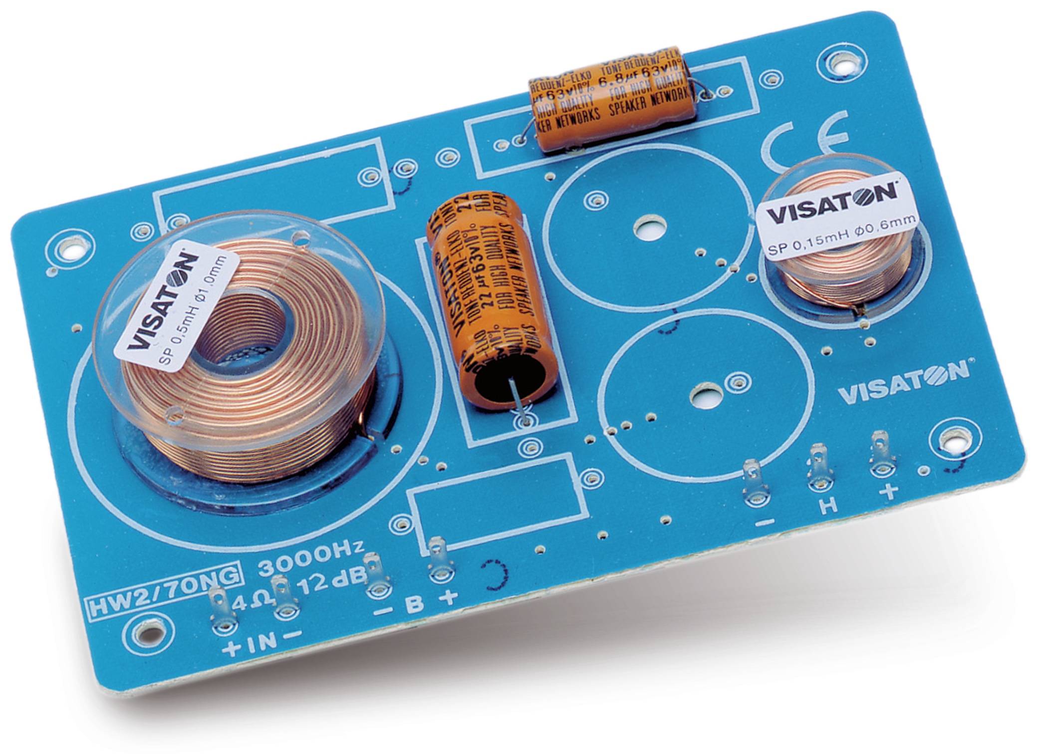 VISATON Frequenzweiche HW 2/70 NG, 4 Ohm, 2 Wege