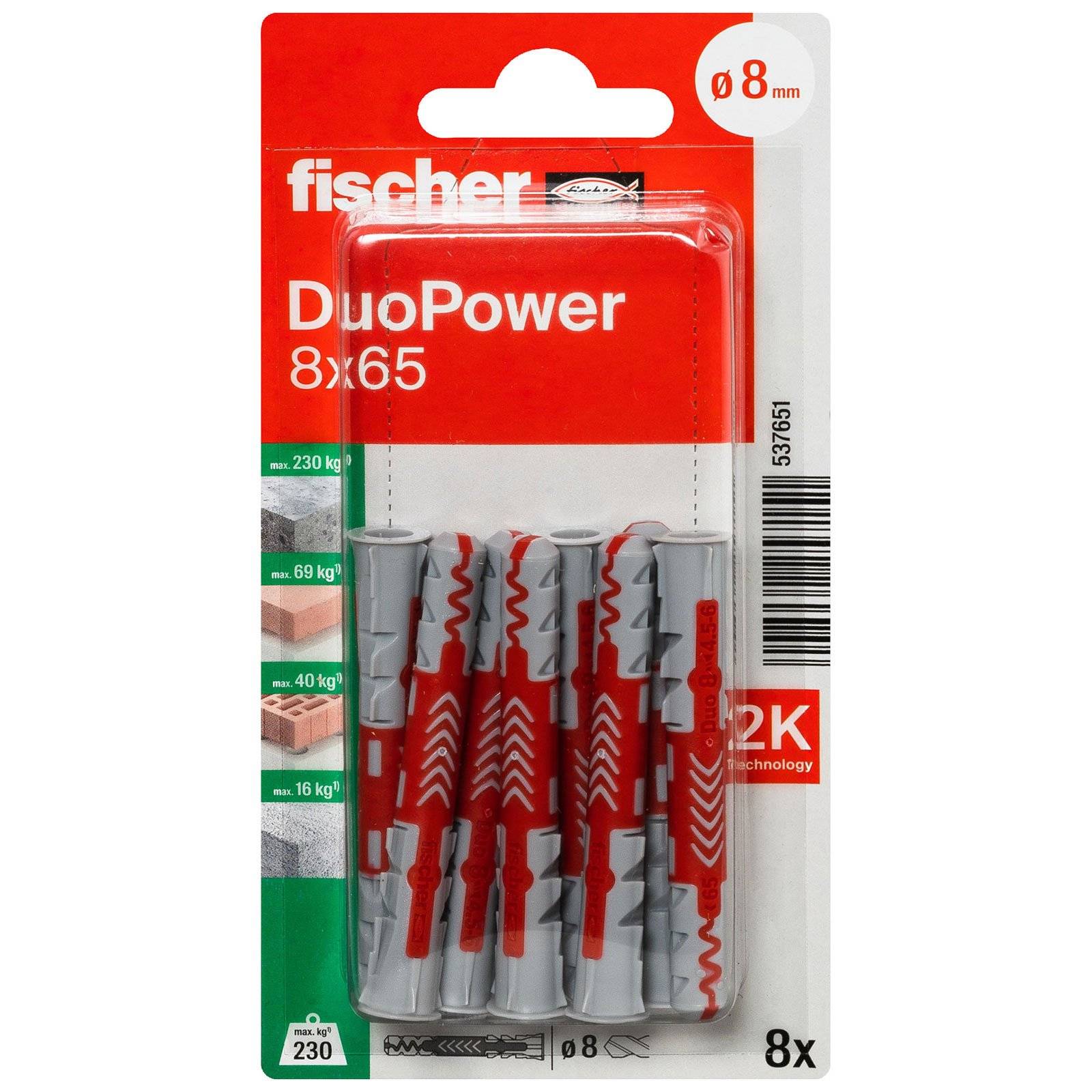 fischer DuoPower 8 x 65