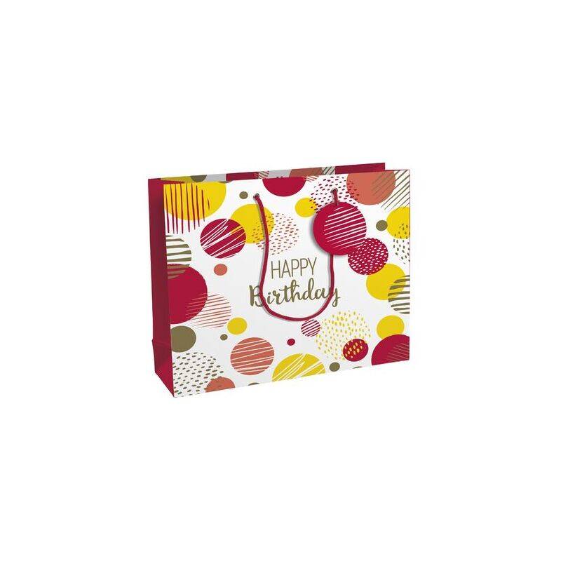 Clairefontaine Geschenktüte "Happy Birthday rosa", groß