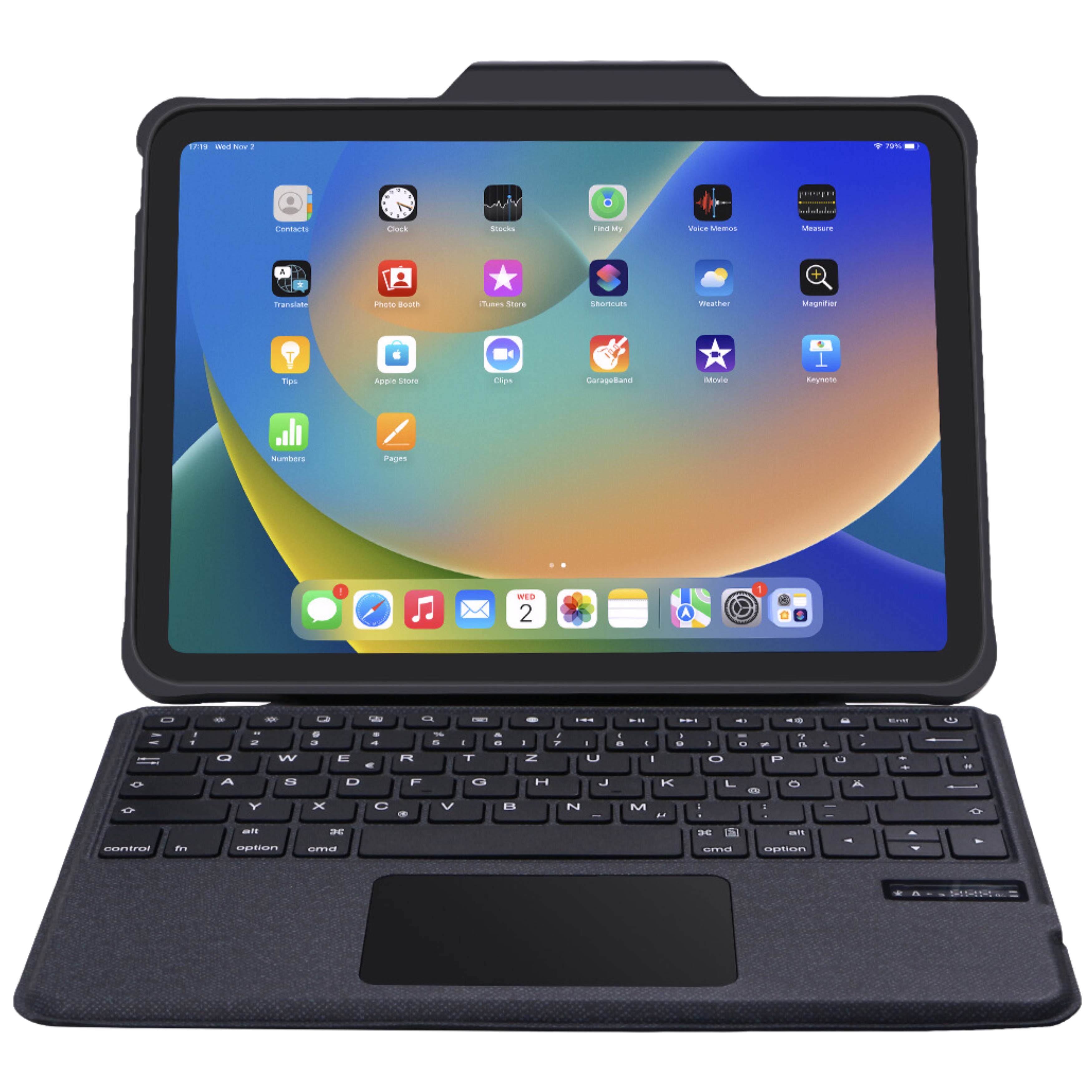 DEQSTER - Rugged Touch Keyboard Folio - mit Trackpad für iPad 10.9"" (10. Gen.) - Bluetooth - QWERTZ Layout - robust, sta
