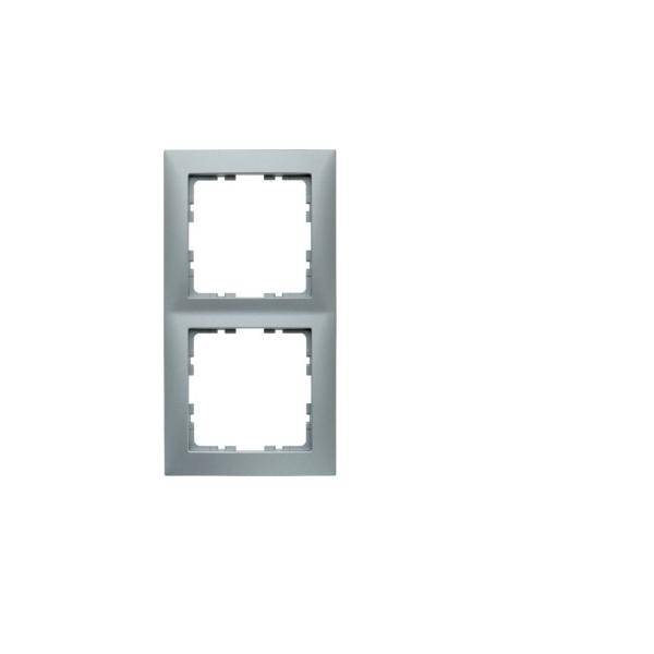 Berker Rahmen 2fach alu matt 10129939