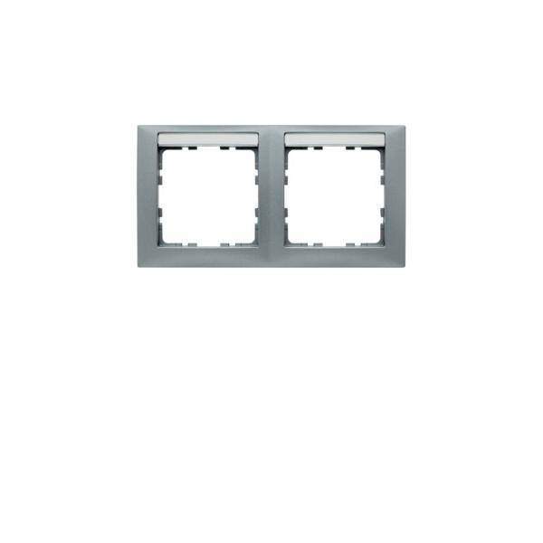 Berker Rahmen 2fach alu lack 10229959