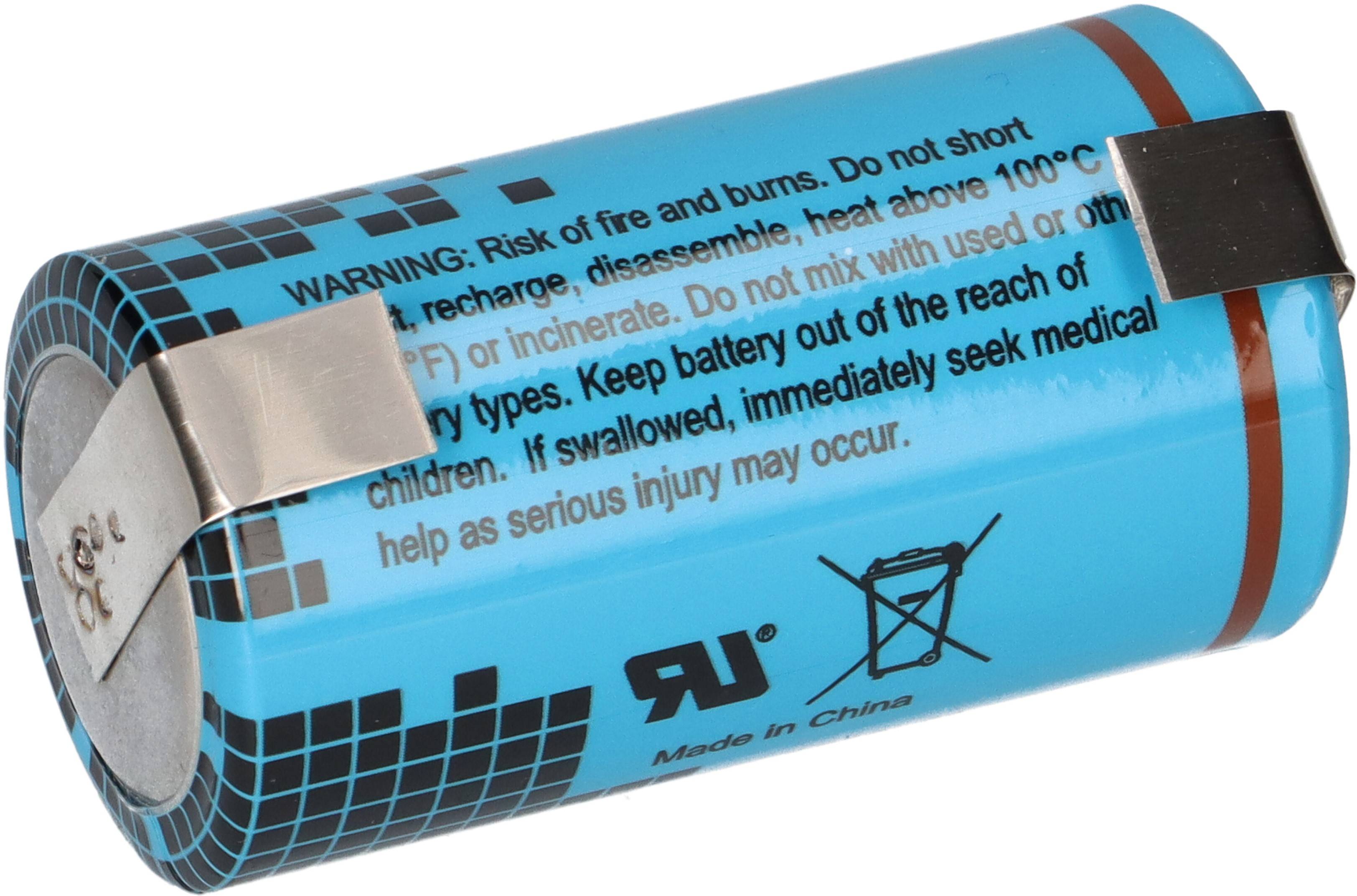 Ultralife UHR-ER26500-H Lithium Batterie 3,6V 6,5Ah – C/Baby – U-Lötfahne