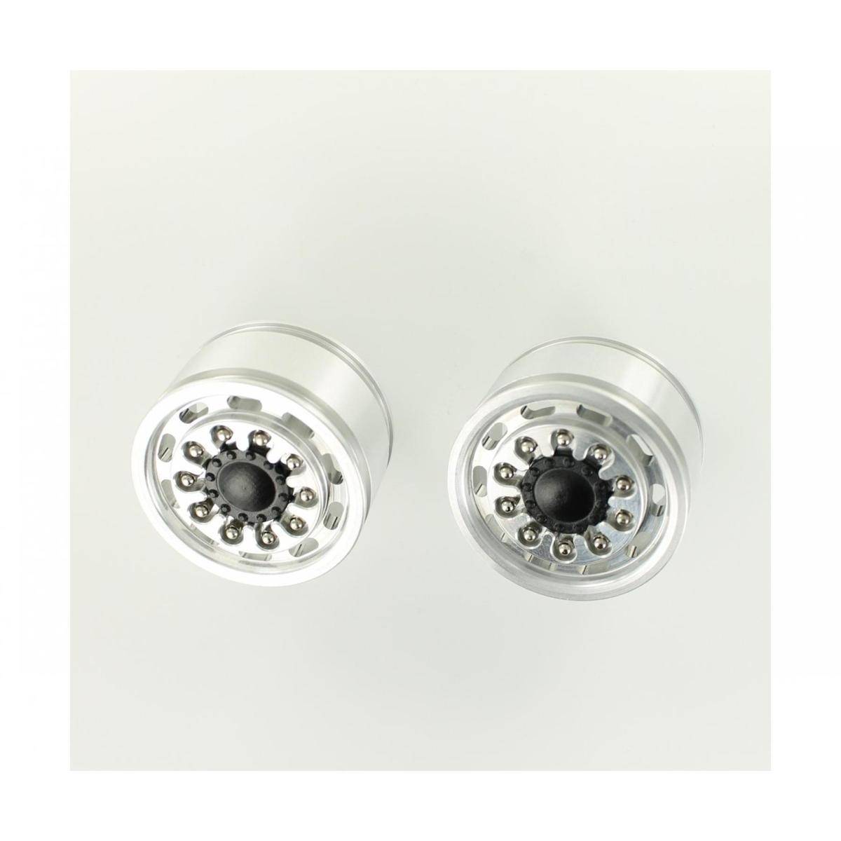907412 - Modellbauteil, 1:14 Alufelge breit Langloch (2) AG-VA