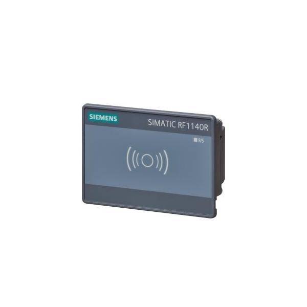 Siemens SIMATIC RF1140R RFID-Lesemodul auf weißem Hintergrund dargestellt.