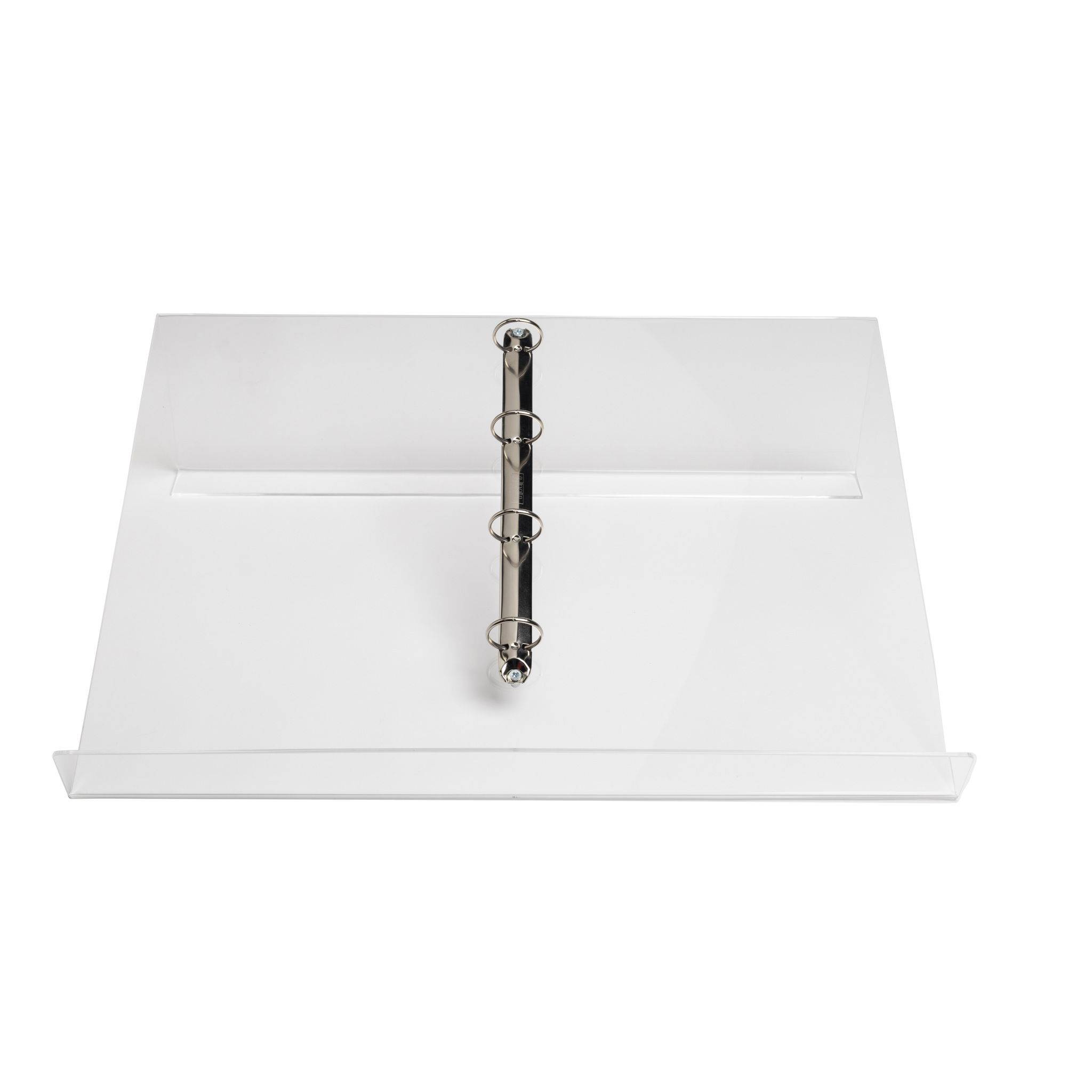 Exacompta Tisch-Lesepult A3 mit Ringmechanik - Kristall - 81458D