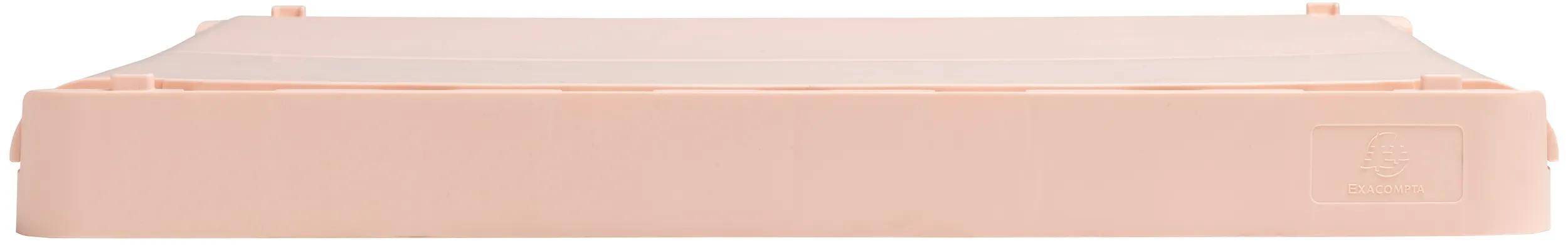 Exacompta 4x The Smart Case, klappbare Maxi-Box A4+, Skandi - Nude - 27231D