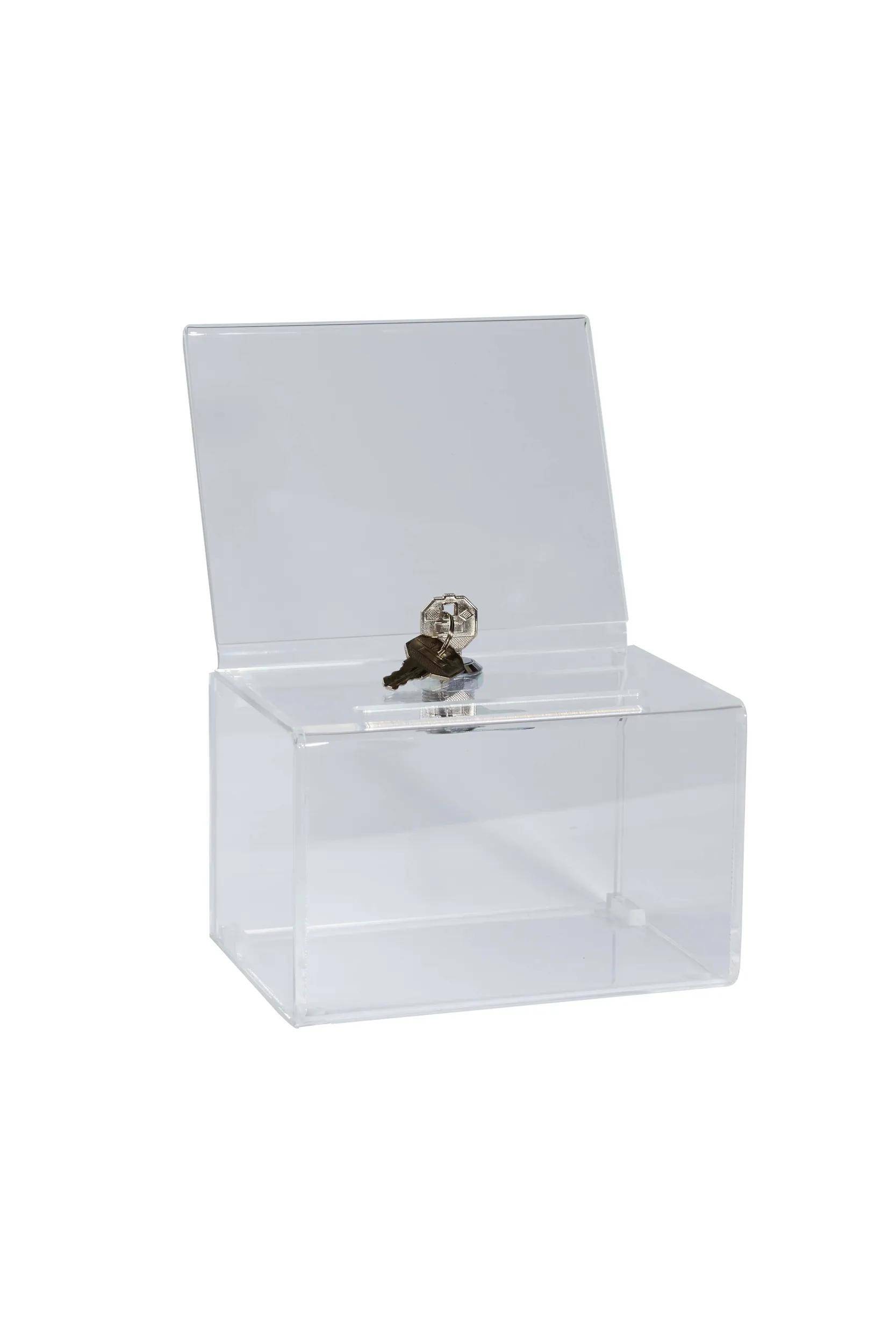 Exacompta 2x Urne A6 (15x10,5x10 cm),Exacryl - Kristall - 89358D