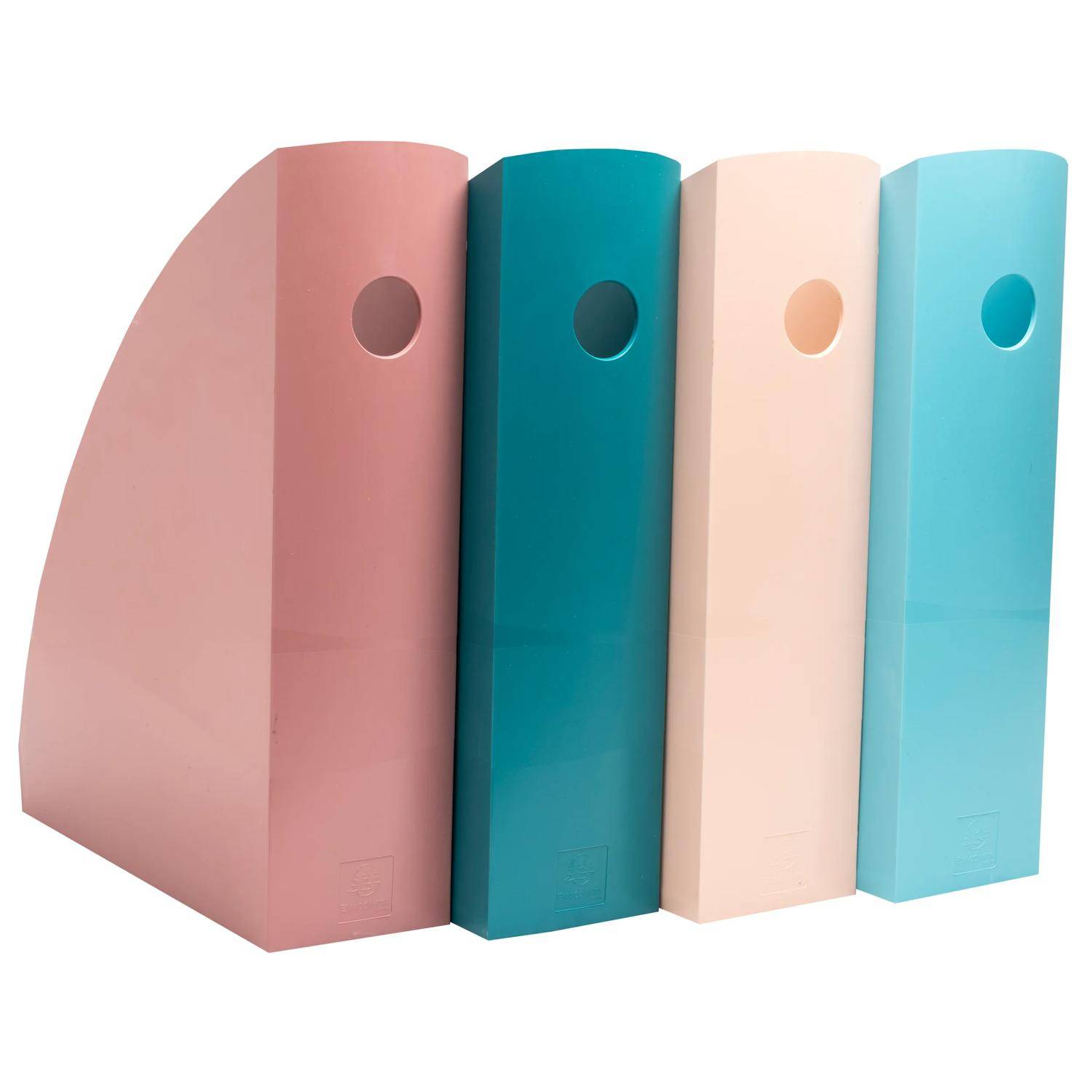 Exacompta Set mit 4 Mag Cube, Stehsammler, Skandi - Farben sortiert - 182606SETD