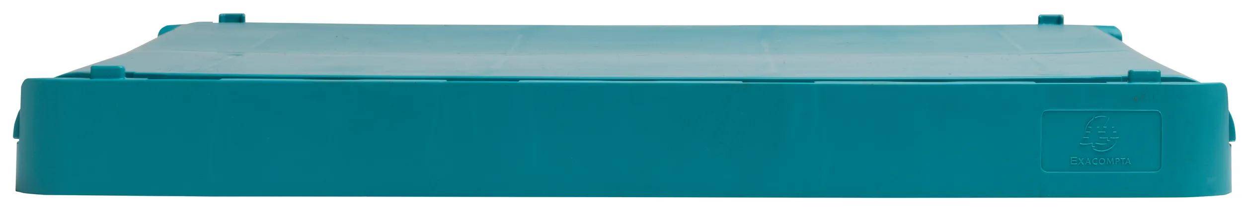 Exacompta 4x The Smart Case klappbare Maxi-Box A4+ Skandi Bleu Pacifique 27234D