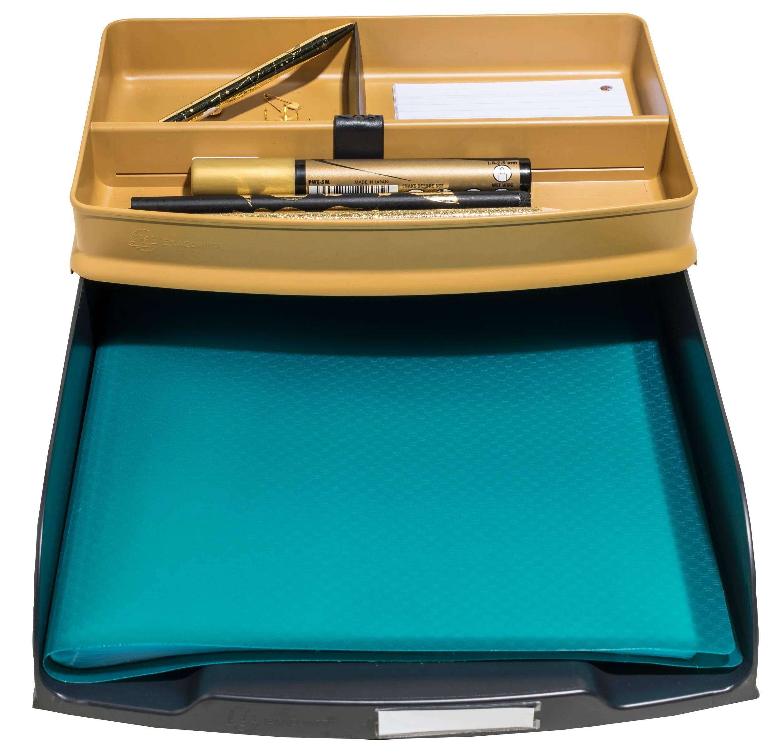 Exacompta 6x Briefablage Combo Styli, Neo Deco - Schwarz - 11114D