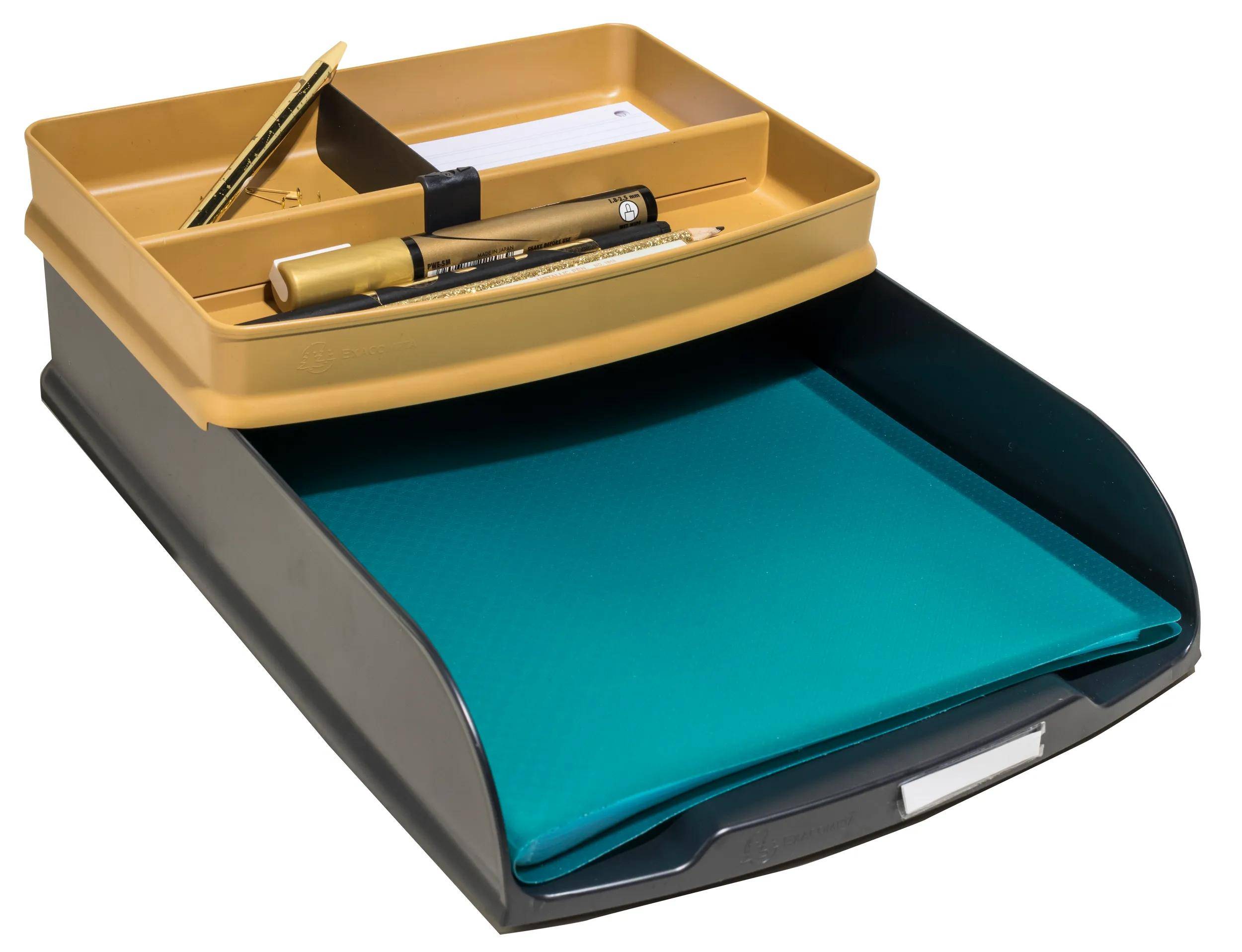 Exacompta 6x Briefablage Combo Styli, Neo Deco - Schwarz - 11114D