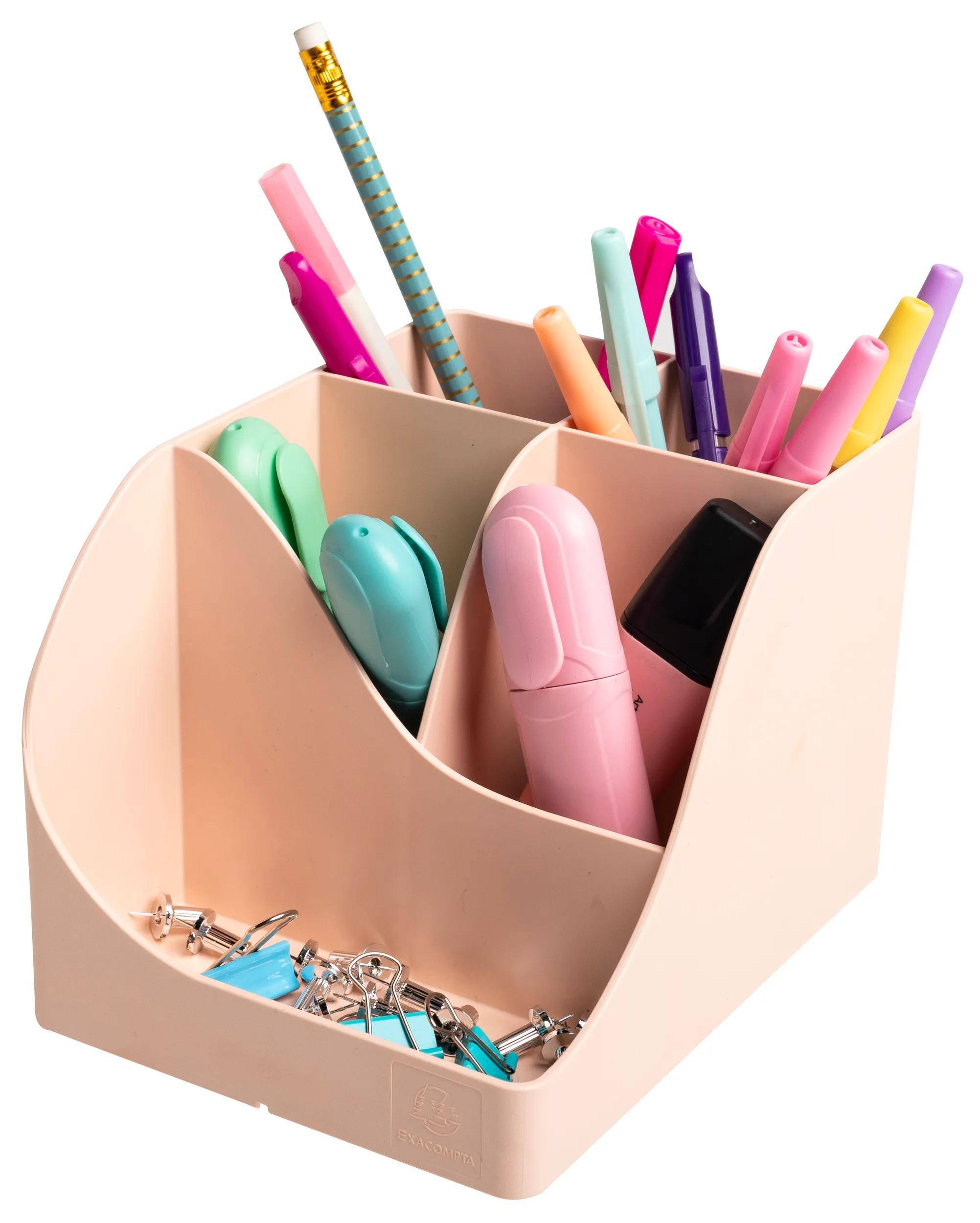 Exacompta 4x Stifteköcher Pen Wave, Skandi - Nude - 69531D