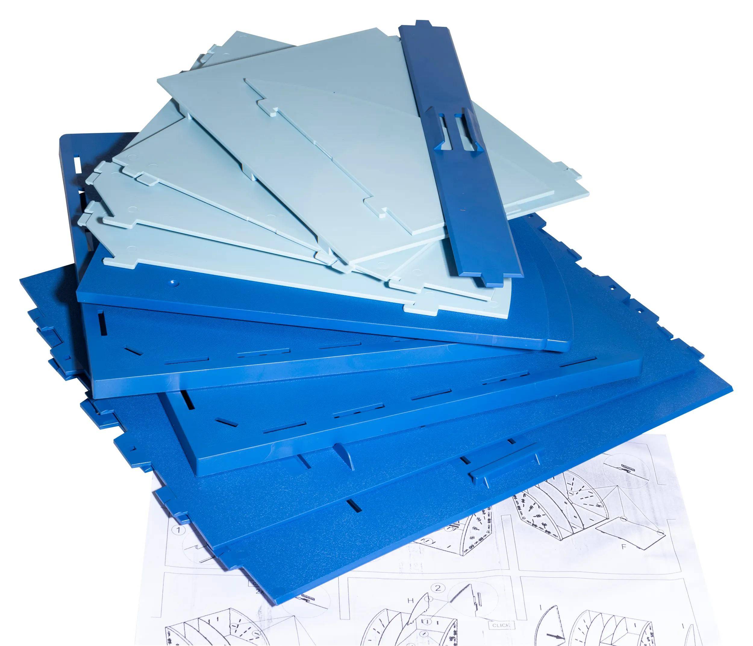 Exacompta 3x The Organizer, Desktop-Organizer, Bee Blue - sortiert - 394202D