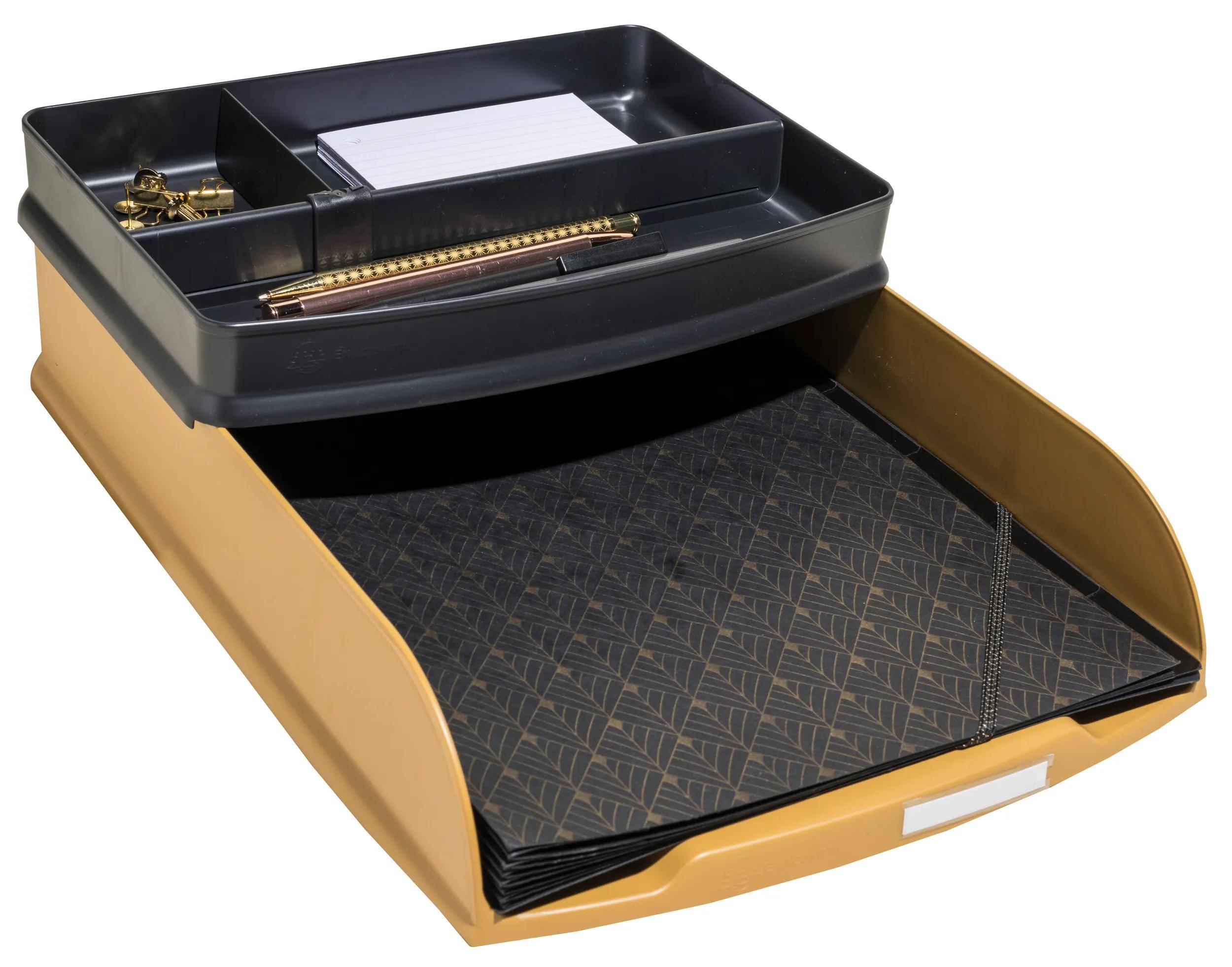 Exacompta 6x Briefablage Combo Styli, Neo Deco - Or cuivré - 11129D