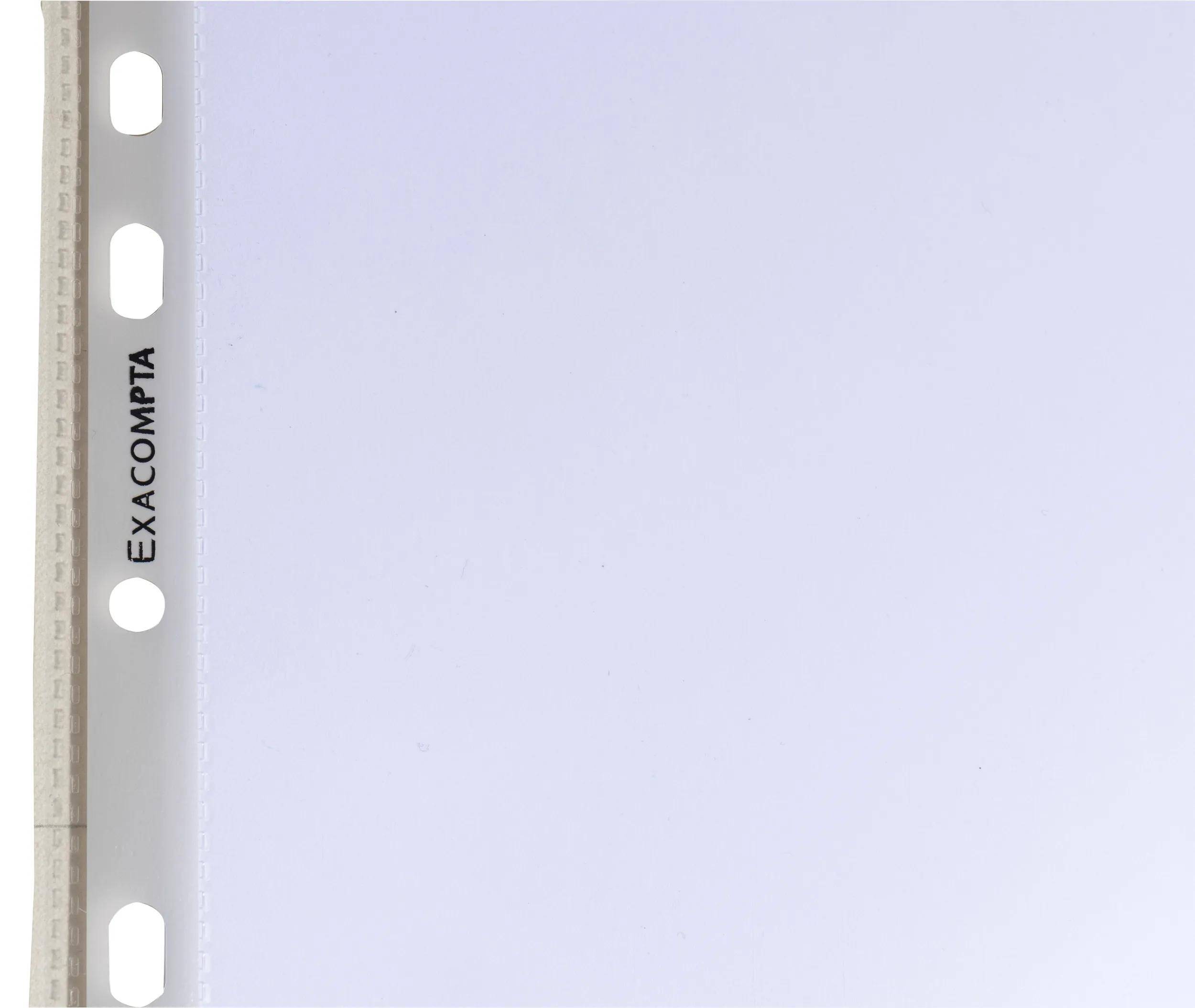 Exacompta 10x 100 Prospekthüllen A4 PP glatt Premium-Qualität Kristall 5901E