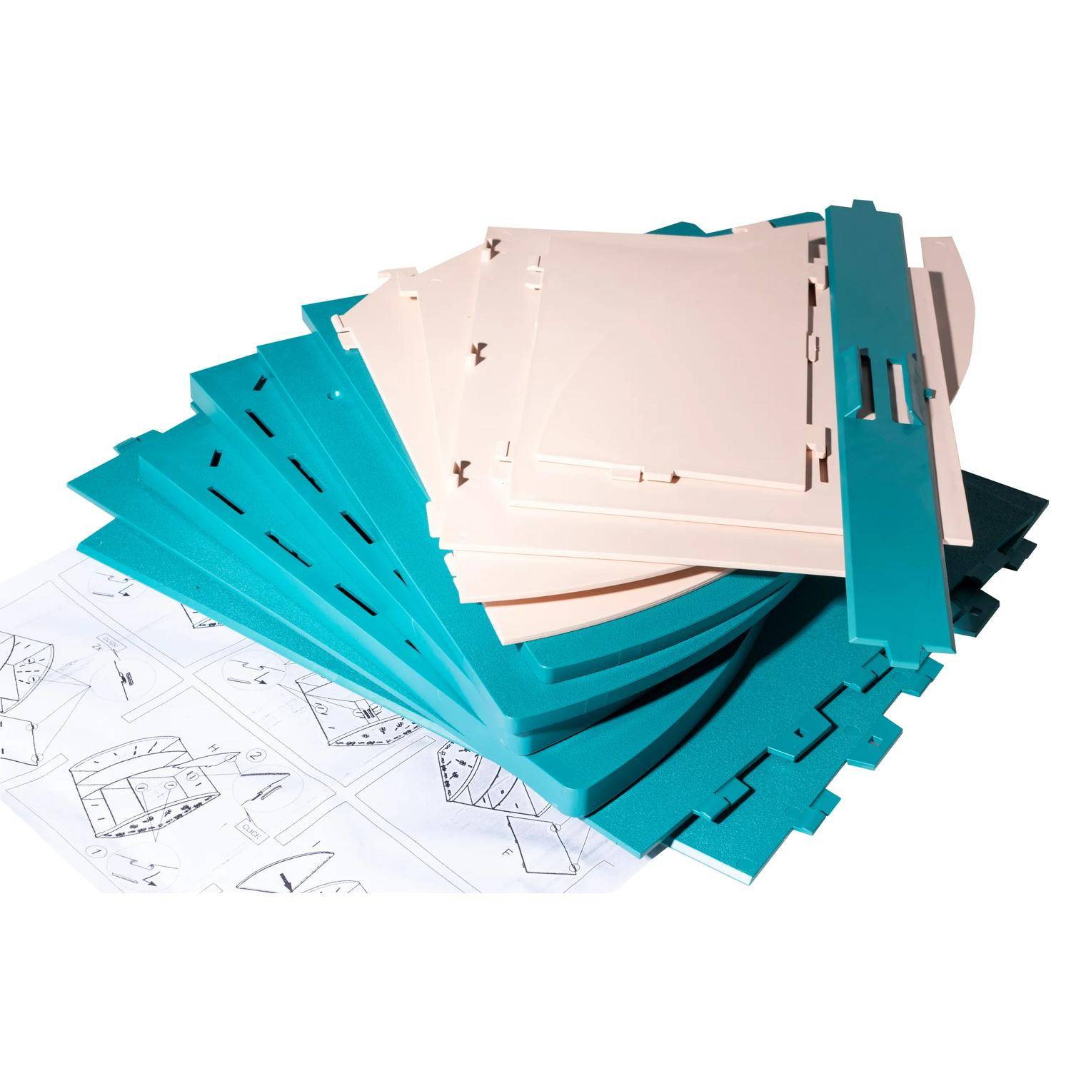 Exacompta The Organizer, Desktop-Organizer, Skandi - Farben sortiert - 394606D