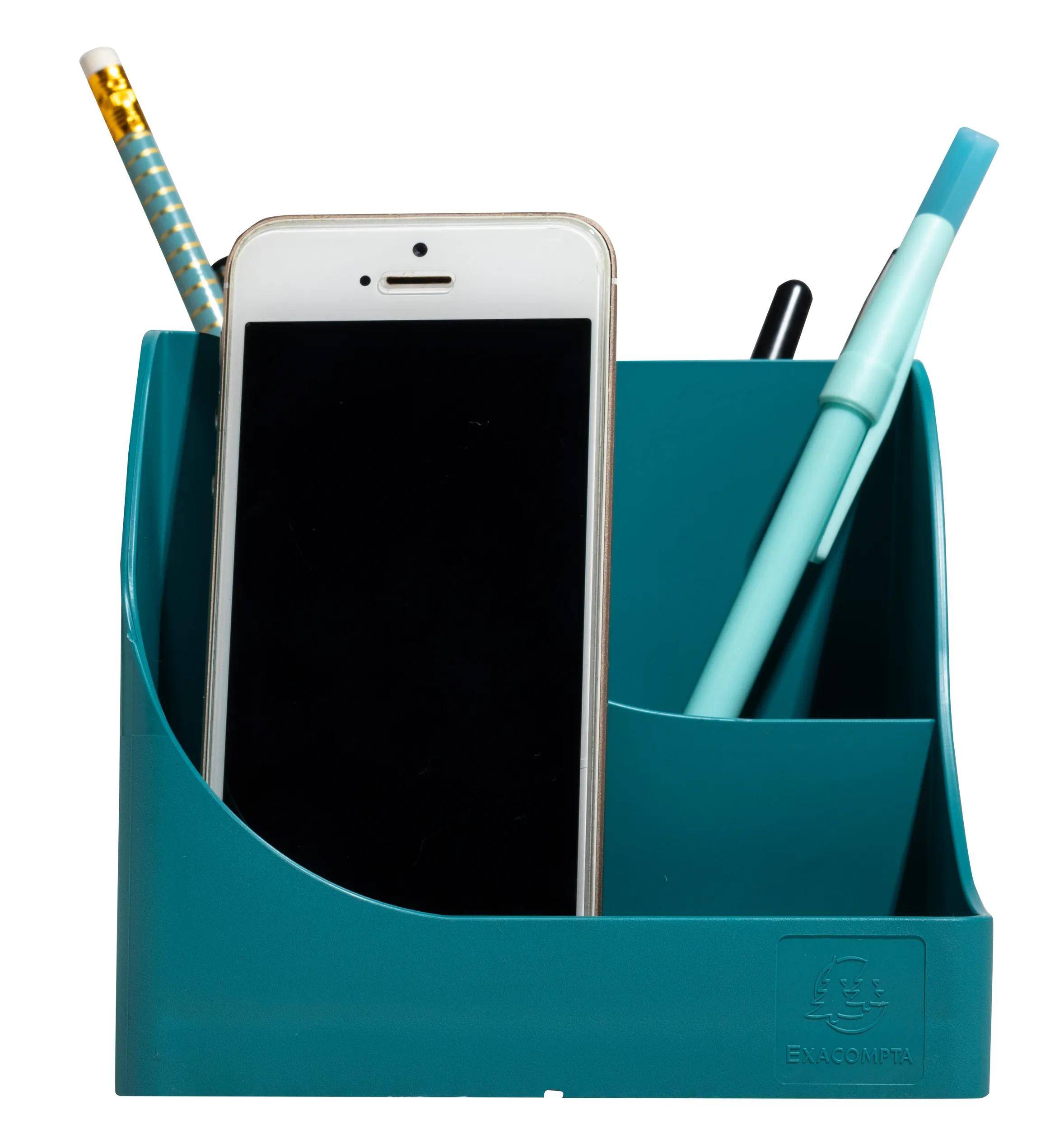 Exacompta 4x Stifteköcher Pen Wave, Skandi - Bleu Pacifique - 69534D