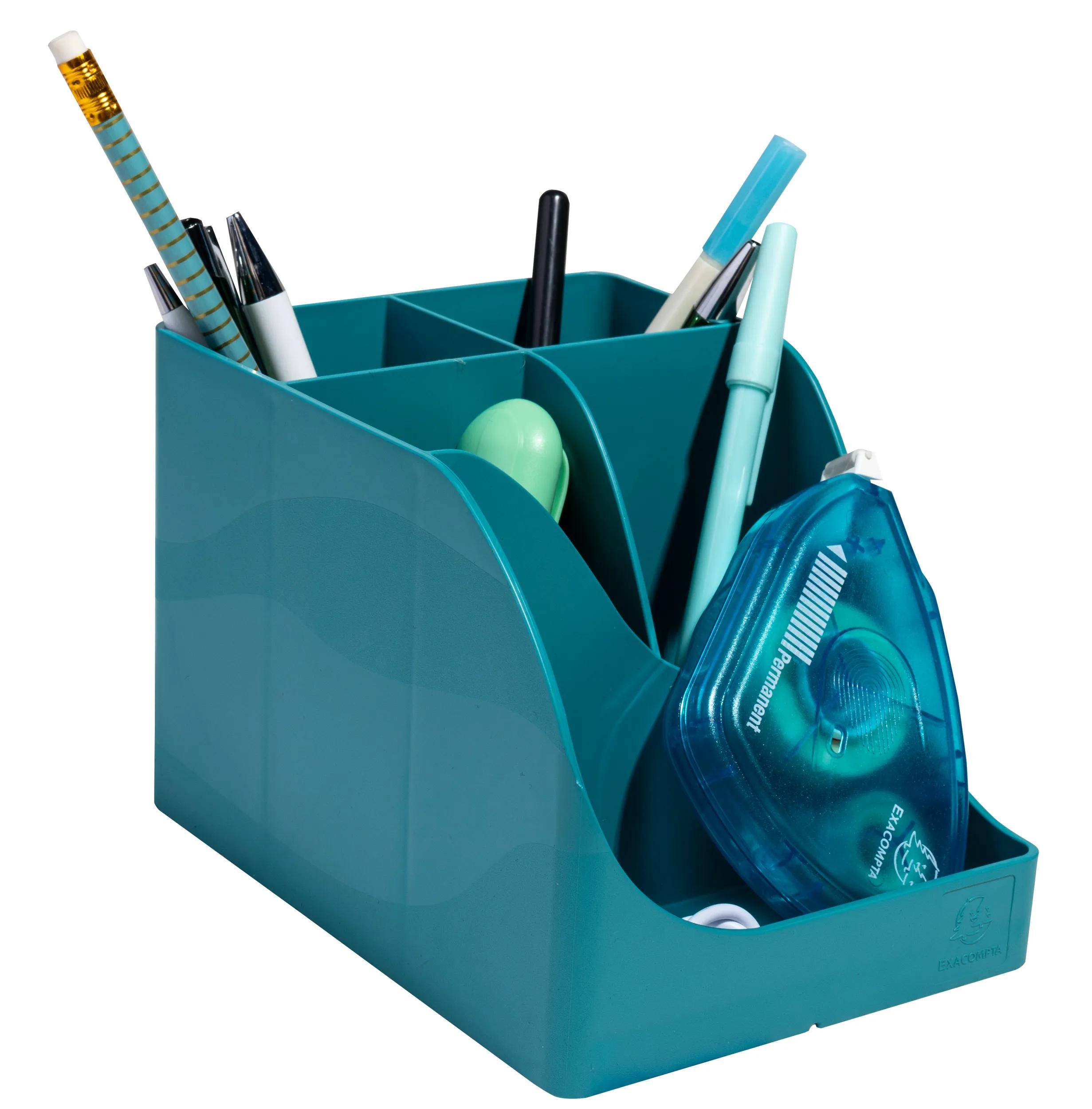 Exacompta 4x Stifteköcher Pen Wave, Skandi - Bleu Pacifique - 69534D
