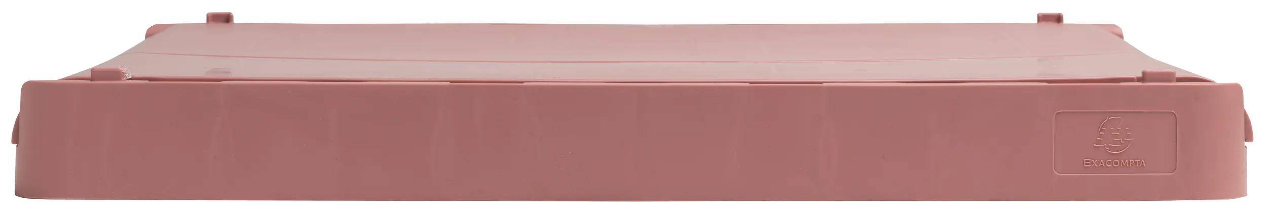 Exacompta 4x The Smart Case, klappbare Maxi-Box A4+, Skandi - Altrosa - 27238D