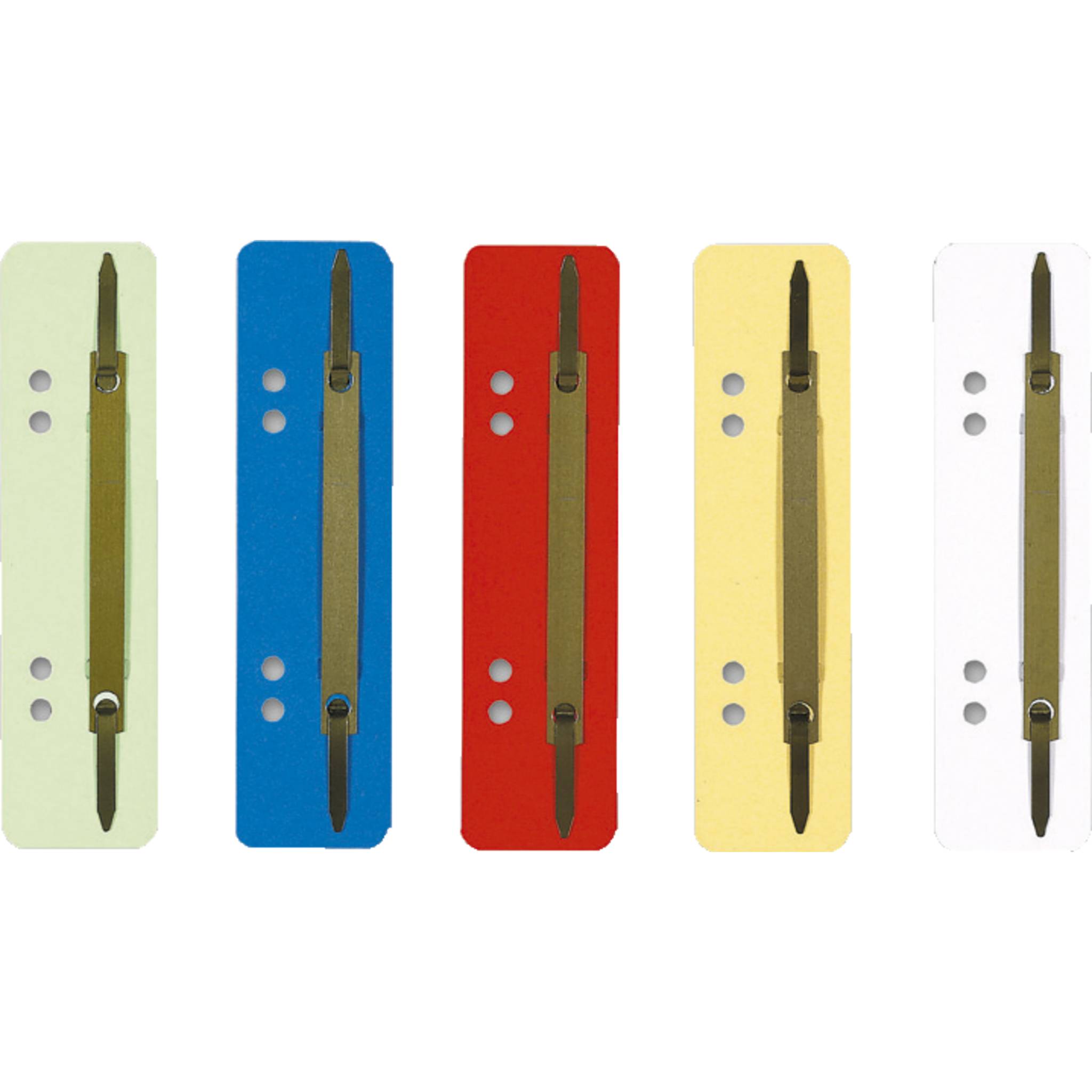 Exacompta 250x Einhängeheftstreifen Karton Doppellochung A4 sortiert 427000B