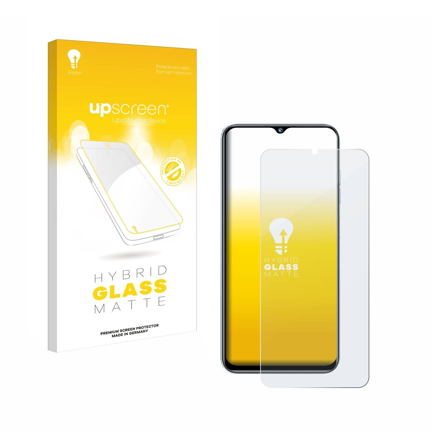 upscreen Hybrid Glas Matt Panzer-Folie für Oukitel C36