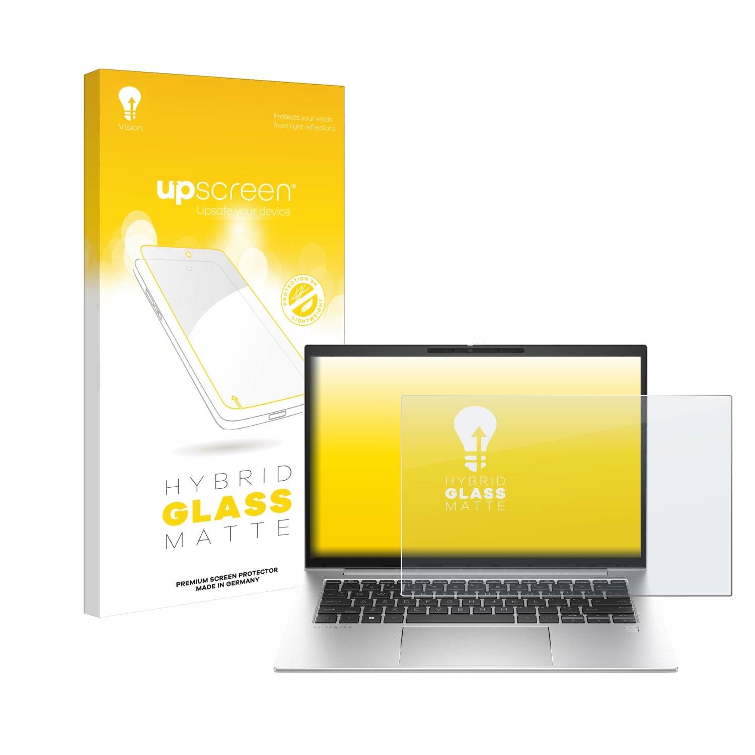 upscreen Hybrid Glas Matt Panzer-Folie für HP EliteBook 840