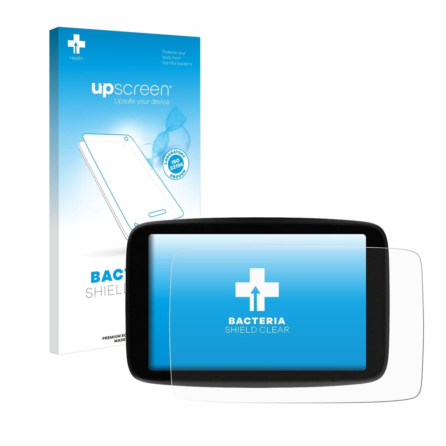 upscreen Bacteria Shield Schutzfolie für TomTom GO Expert Plus 7 -