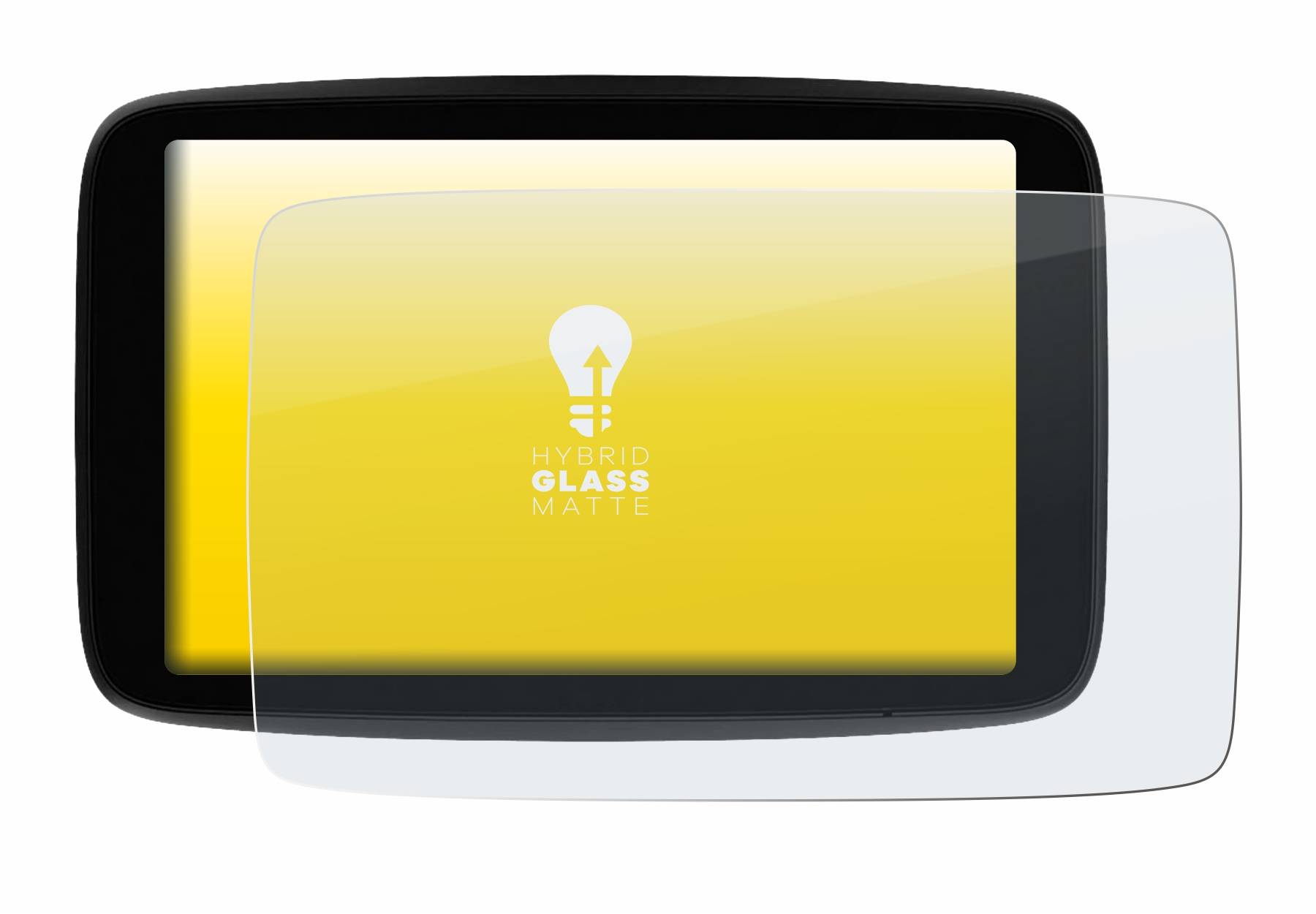 upscreen Hybrid Glas Matt Panzer-Folie für TomTom GO Expert Plus 7