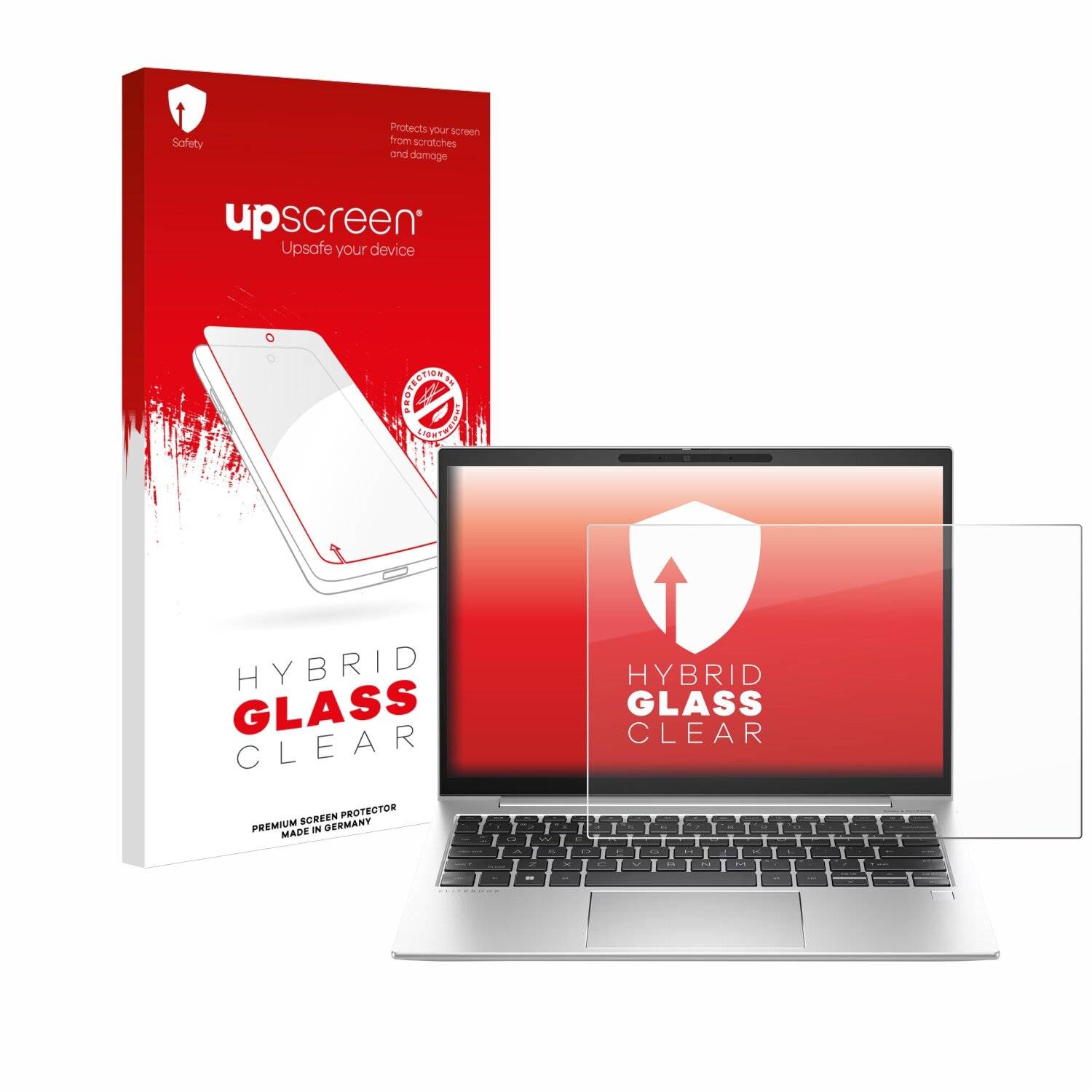 upscreen Hybrid Glas Panzer-Folie für HP EliteBook 830 G10