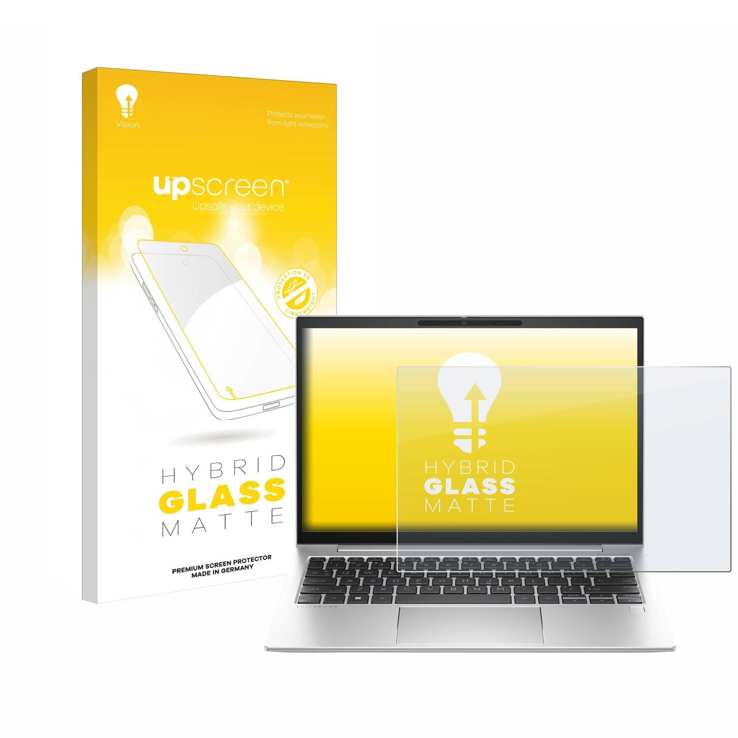 upscreen Hybrid Glas Matt Panzer-Folie für HP EliteBook 830 G10