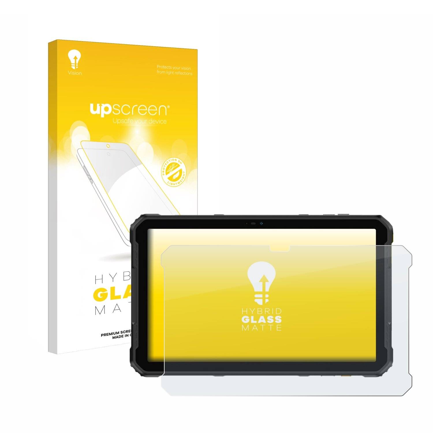 upscreen Hybrid Glas Matt Panzer-Folie für Ulefone Armor Pad