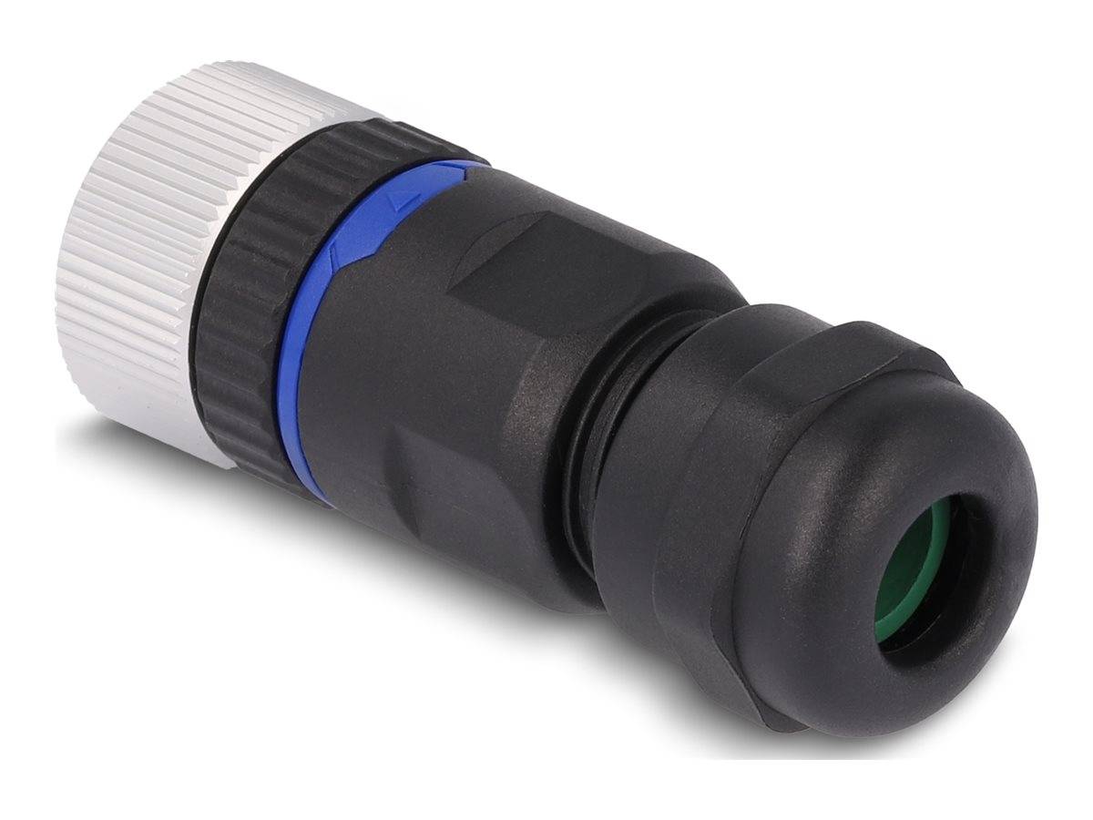 Delock Netzwerkanschluss - 8-polig M12 (W) - zu 8-polige Schraubklemme (W) - 20