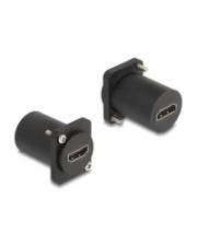 Delock HDMI-Adapter - HDMI weiblich D-Typ zu HDMI weiblich D-Typ - Schwarz