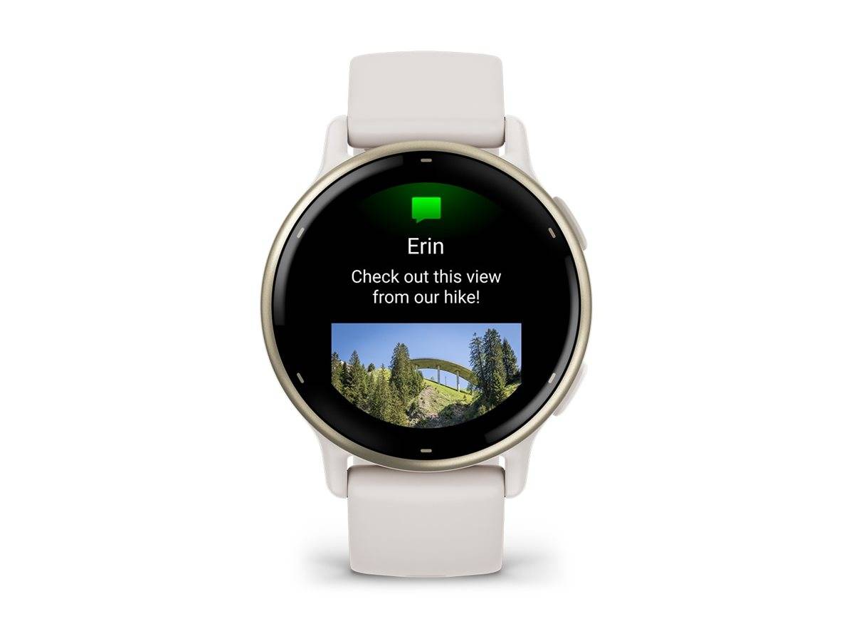 Garmin vívoactive 5 - Ivory - intelligente Uhr mit Band - Silikon - Handgelenkgröße: 125-190 mm - Anzeige 3.04 cm (1.2")
